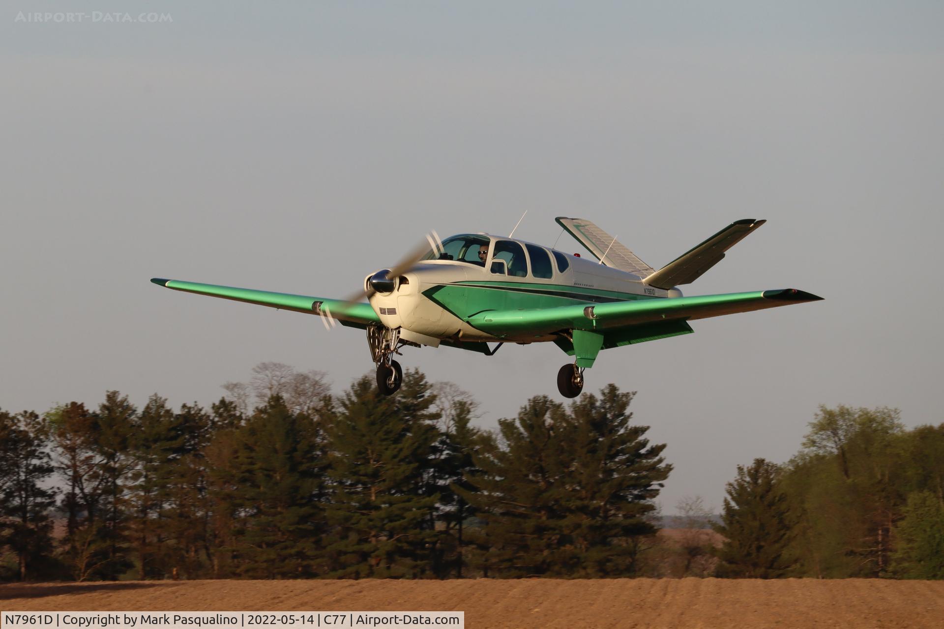 N7961D, 1957 Beech H35 Bonanza C/N D-5229, Beech H35