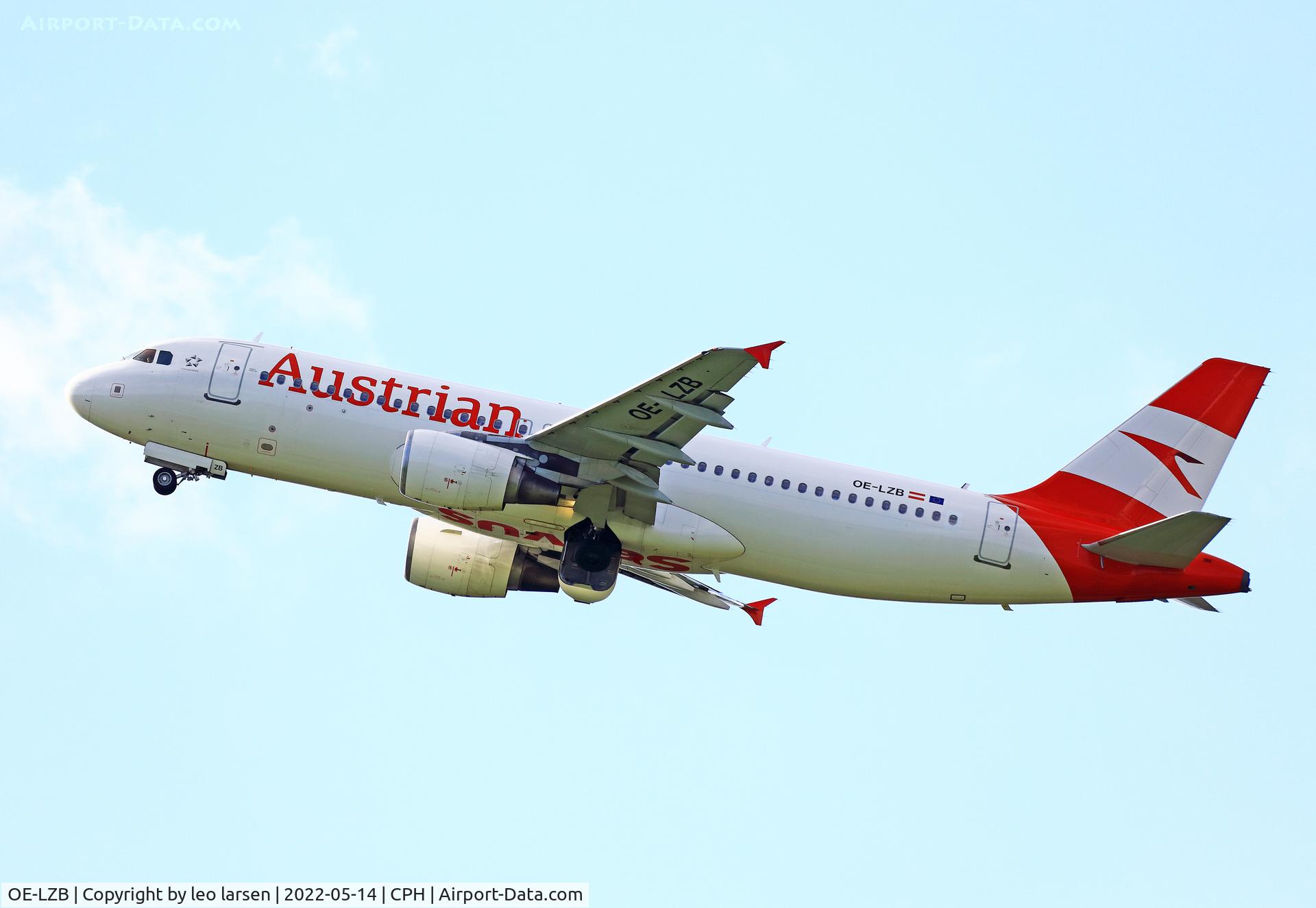 OE-LZB, 2007 Airbus A320-214 C/N 3268, Copenhagen 14.5.2022