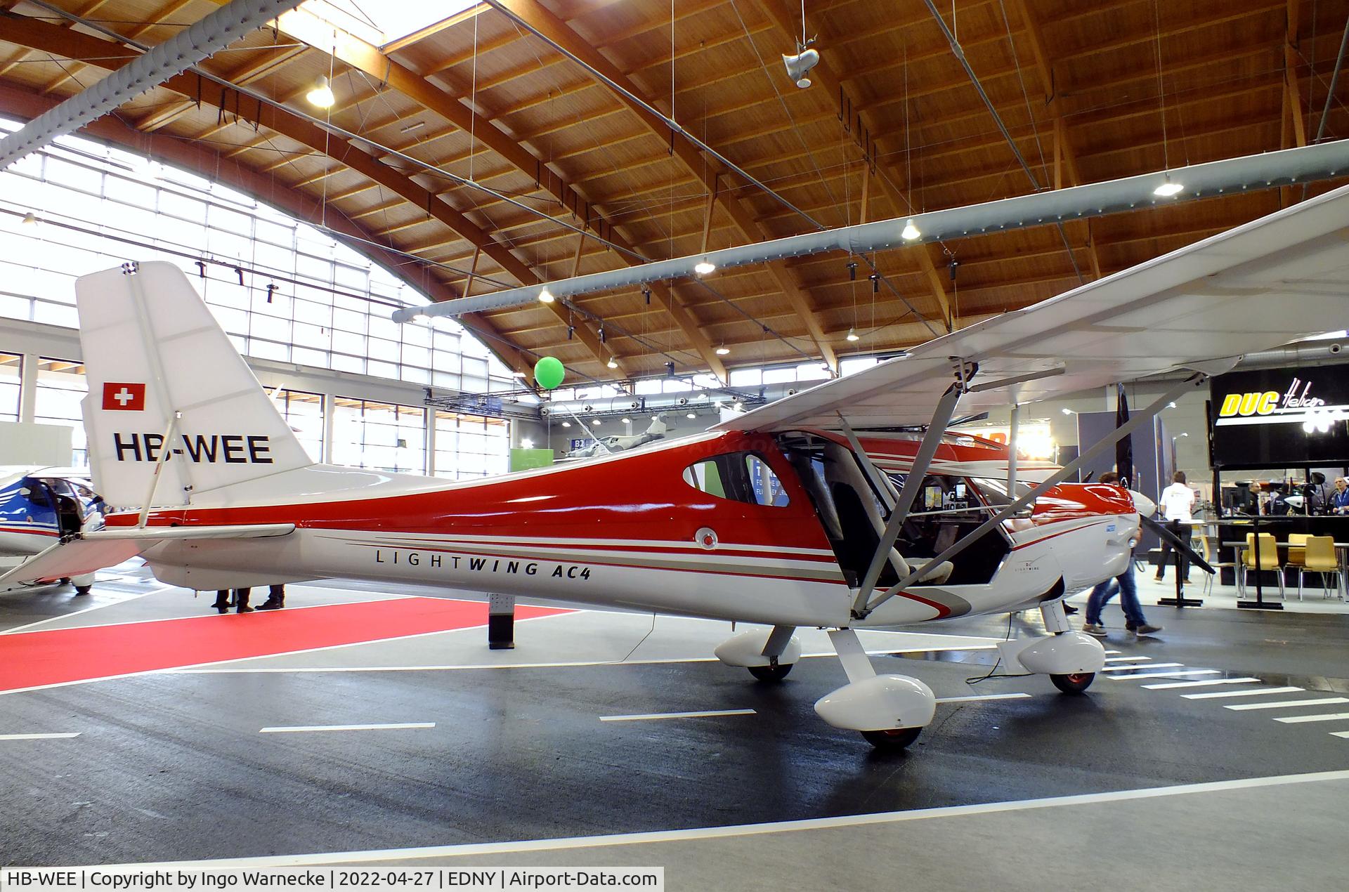 HB-WEE, 2019 Light Wing AC4 CS-LSA C/N 006, Light Wing AC4 CS-LSA at the AERO 2022, Friedrichshafen