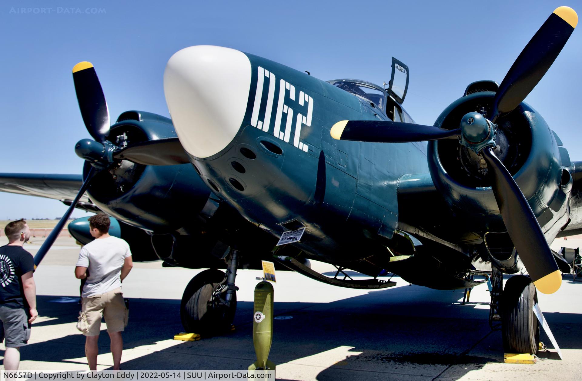 N6657D, 1945 Lockheed PV-2D Harpoon C/N 15-1606, Travis AFB airshow 2022.