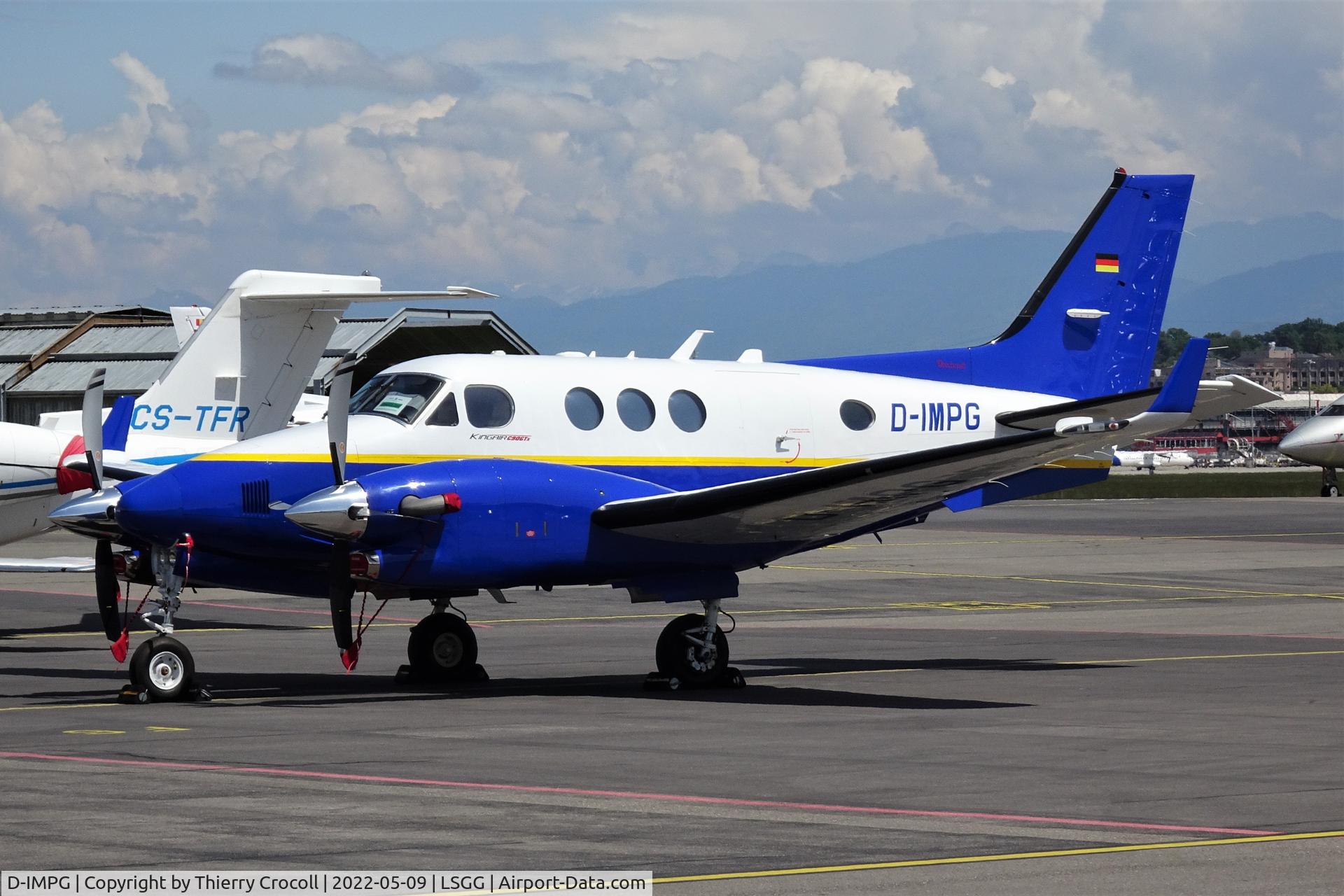 D-IMPG, 2018 Beechcraft C90GTx King Air C/N LJ-2158, Parked at Geneva Airport