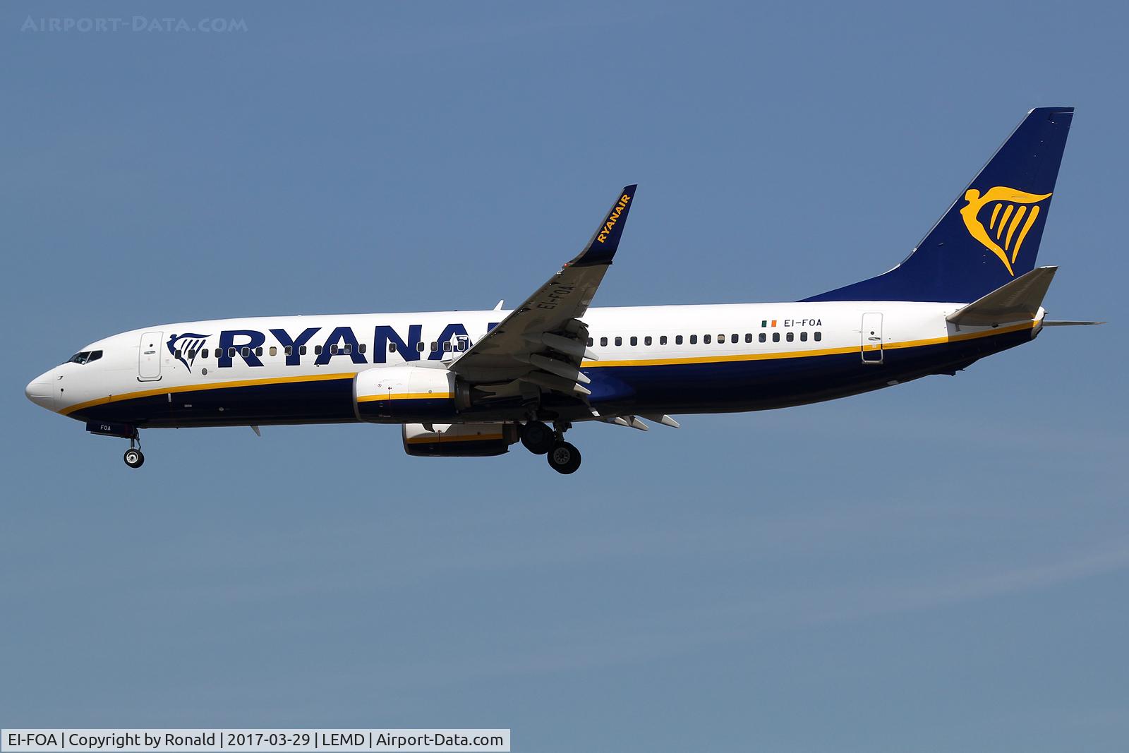 EI-FOA, 2015 Boeing 737-8AS C/N 44708, at mad