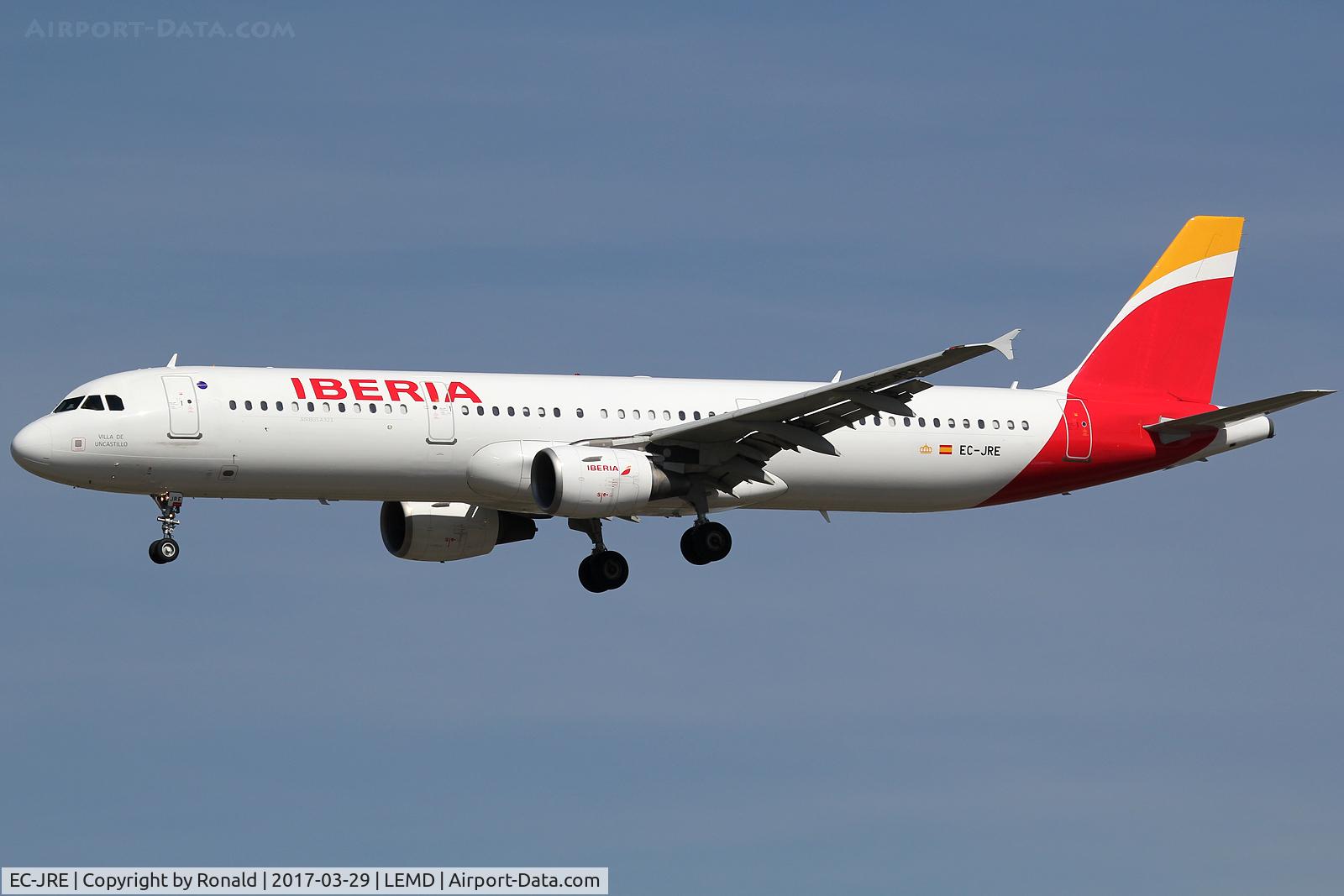 EC-JRE, 2006 Airbus A321-211 C/N 2756, at mad