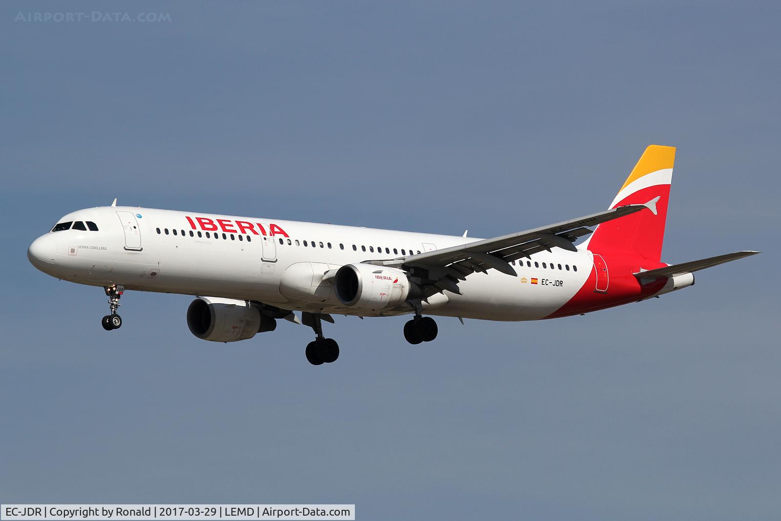EC-JDR, 2005 Airbus A321-211 C/N 2488, at mad
