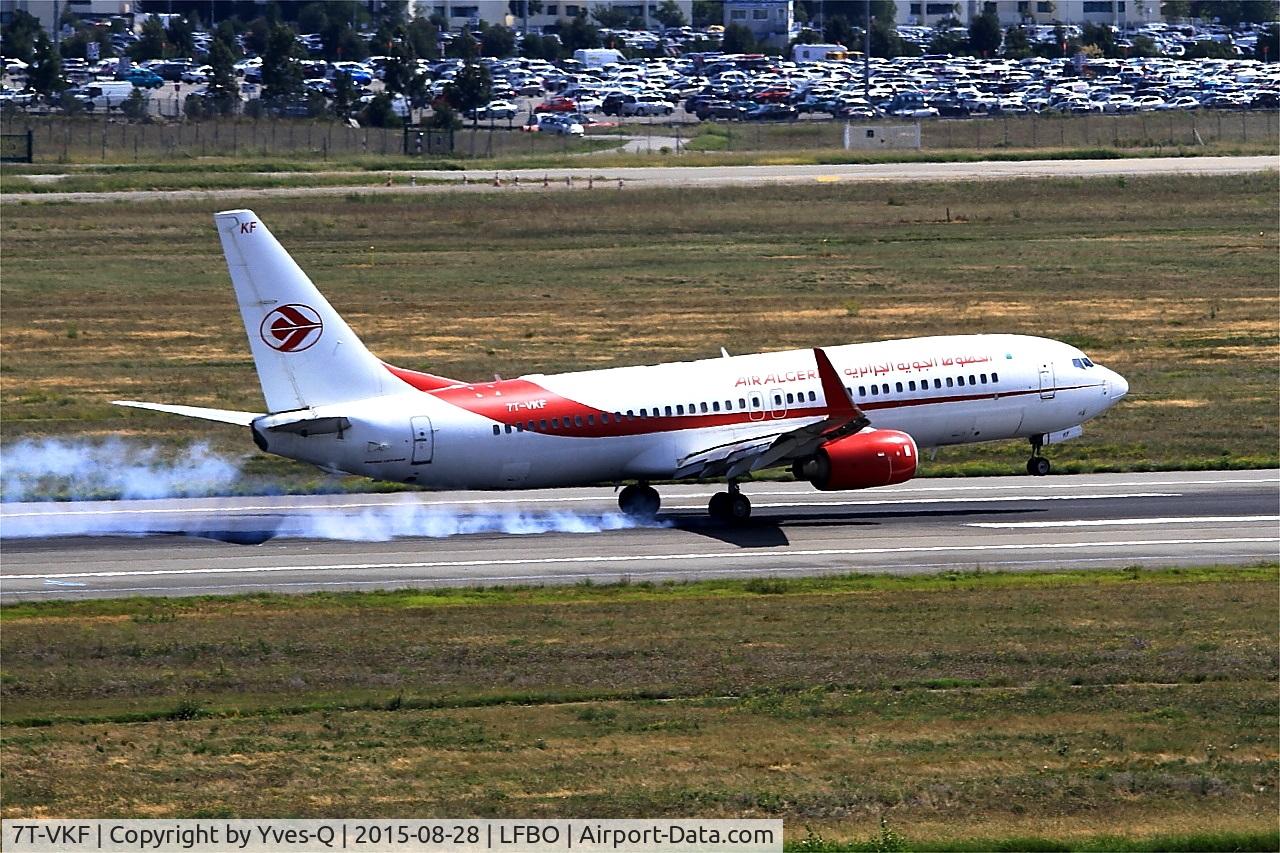 7T-VKF, 2010 Boeing 737-8D6 C/N 40860, Boeing 737-8D6, Landing rwy 14R, Toulouse-Blagnac airport (LFBO-TLS)