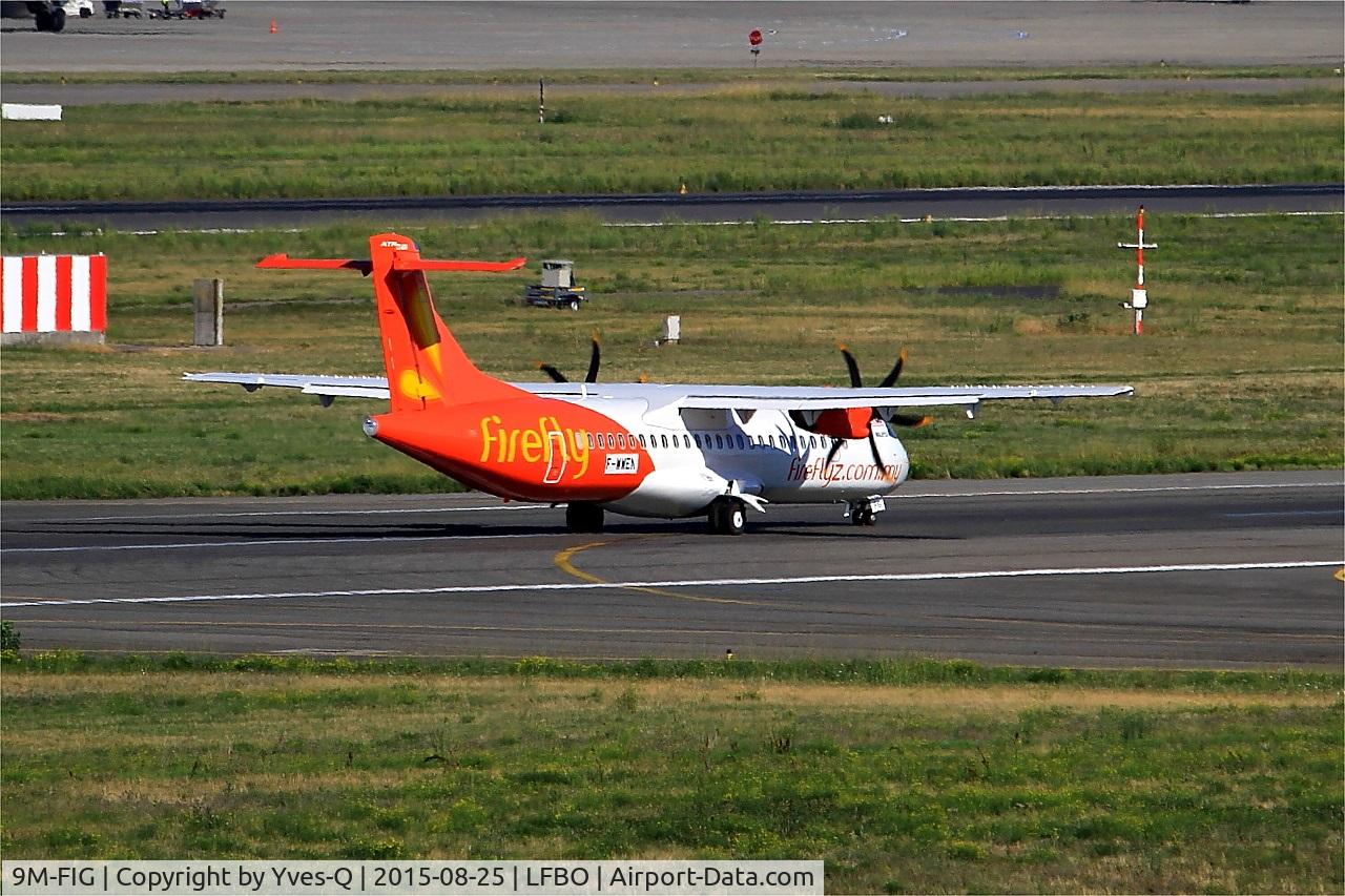 9M-FIG, 2015 ATR 72-600 C/N 1262, ATR 72-600 with provisional registration, Take off run rwy 14R, Toulouse-Blagnac airport (LFBO-TLS)