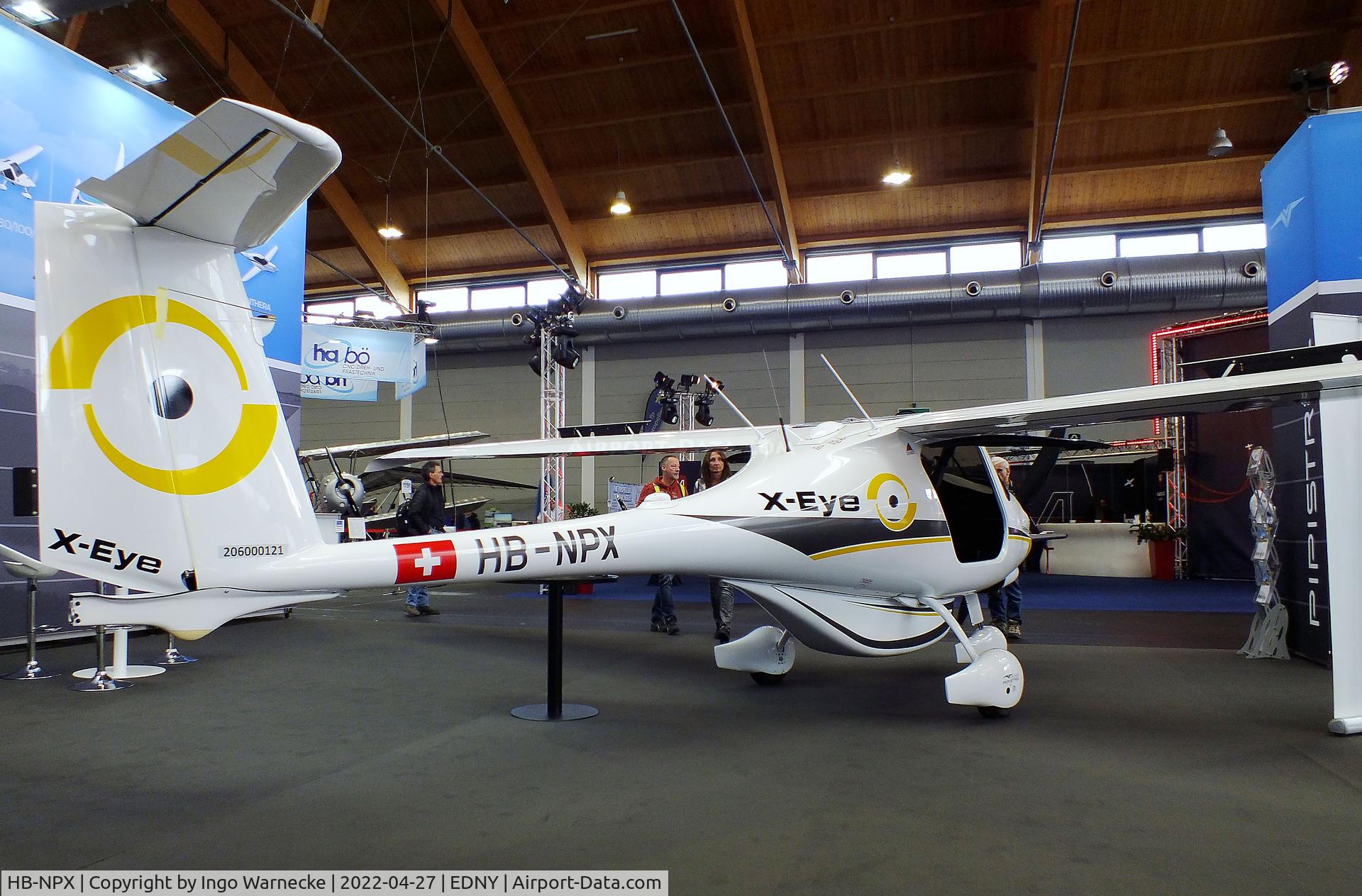HB-NPX, 2021 Pipistrel Virus SW 121A Explorer X-Eye C/N VSW121X0121, Pipistrel Virus SW 121A Explorer X-Eye at the AERO 2022, Friedrichshafen