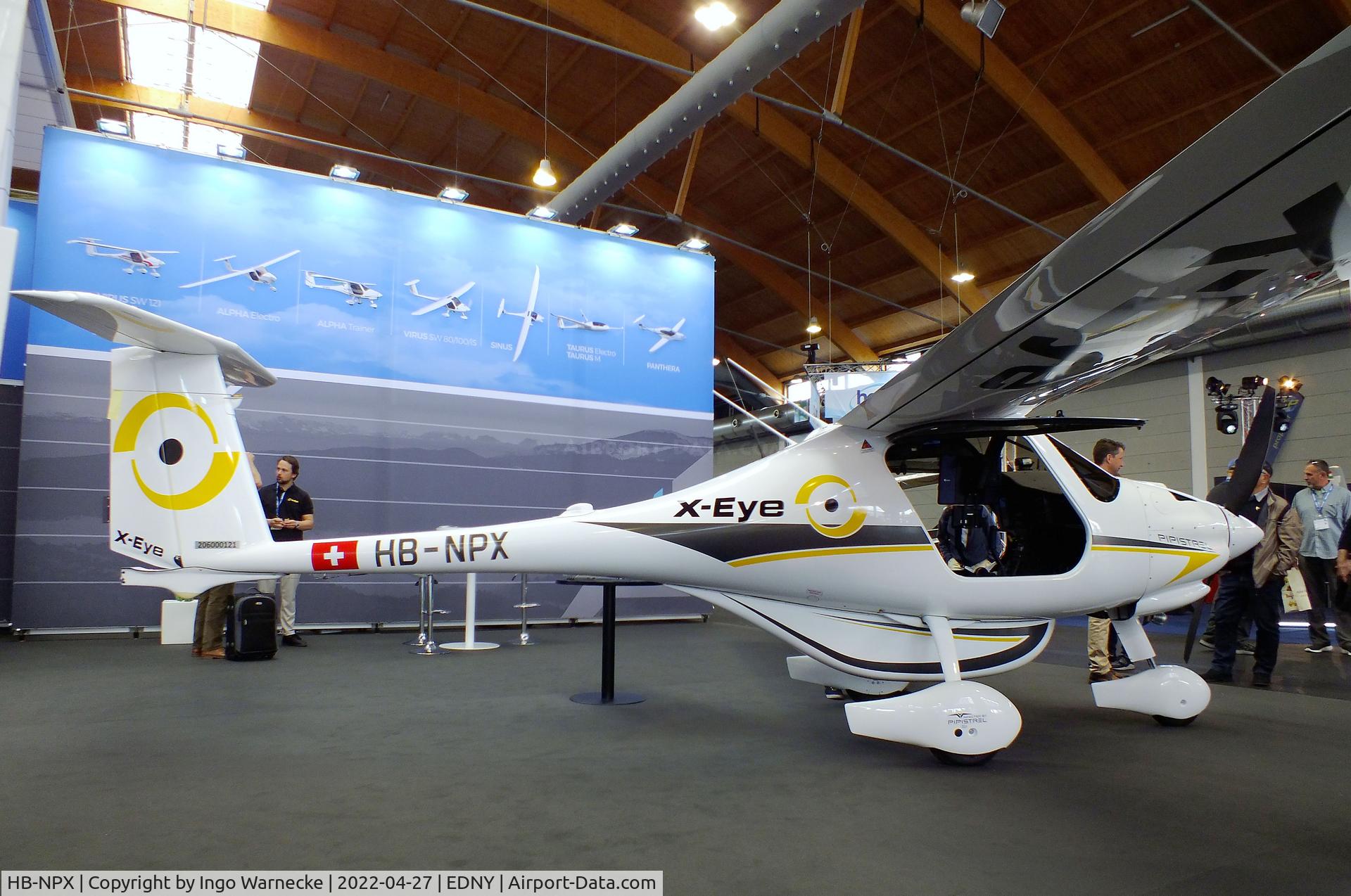 HB-NPX, 2021 Pipistrel Virus SW 121A Explorer X-Eye C/N VSW121X0121, Pipistrel Virus SW 121A Explorer X-Eye at the AERO 2022, Friedrichshafen