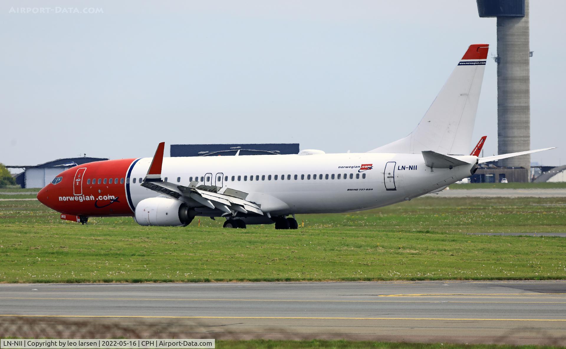 LN-NII, 2014 Boeing 737-8JP C/N 43877, Copenhagen 16.5.2022