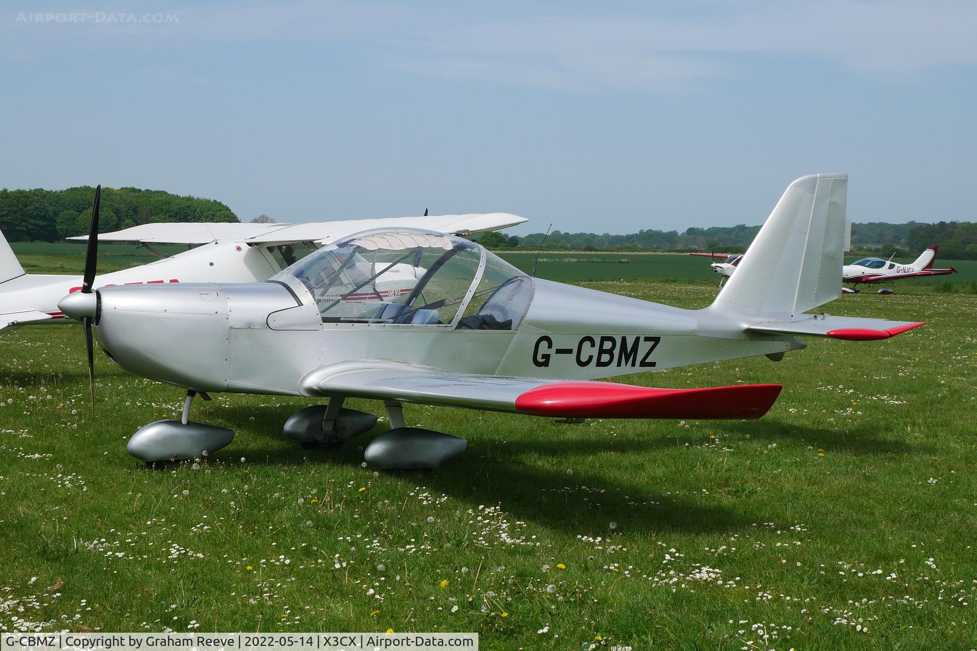 G-CBMZ, 2002 Aerotechnik EV-97 Eurostar C/N PFA 315-13890, Parked at Northrepps.
