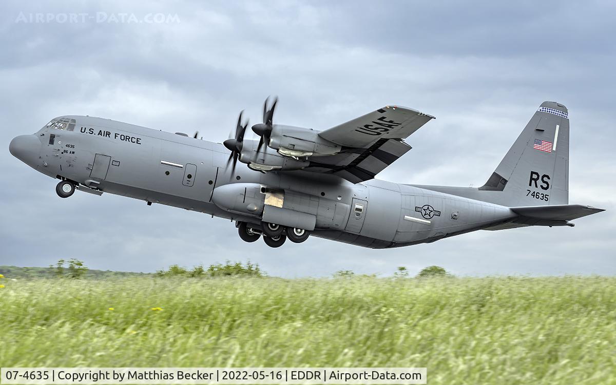 07-4635, 2007 Lockheed Martin C-130J-30 Super Hercules C/N 382-5595, 07-4635