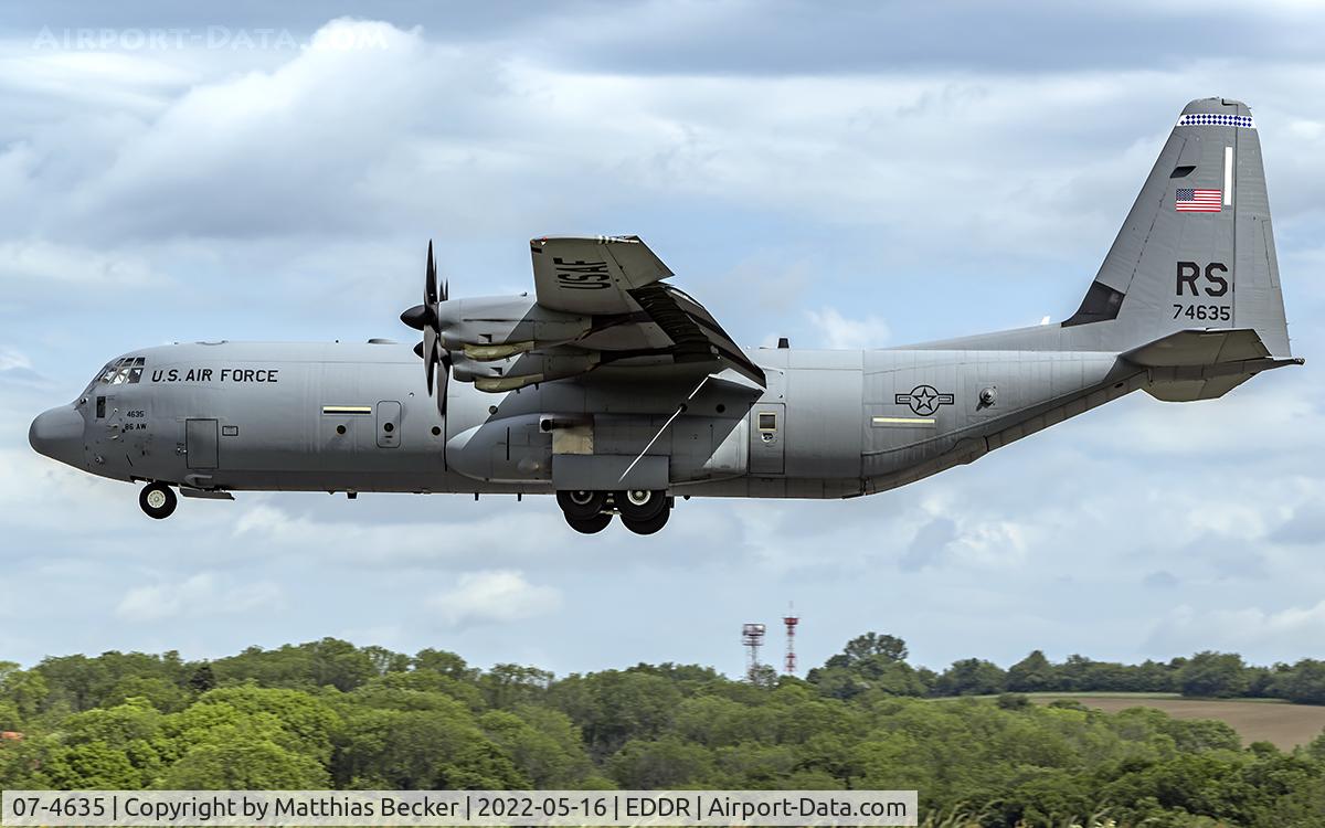 07-4635, 2007 Lockheed Martin C-130J-30 Super Hercules C/N 382-5595, 07-4635