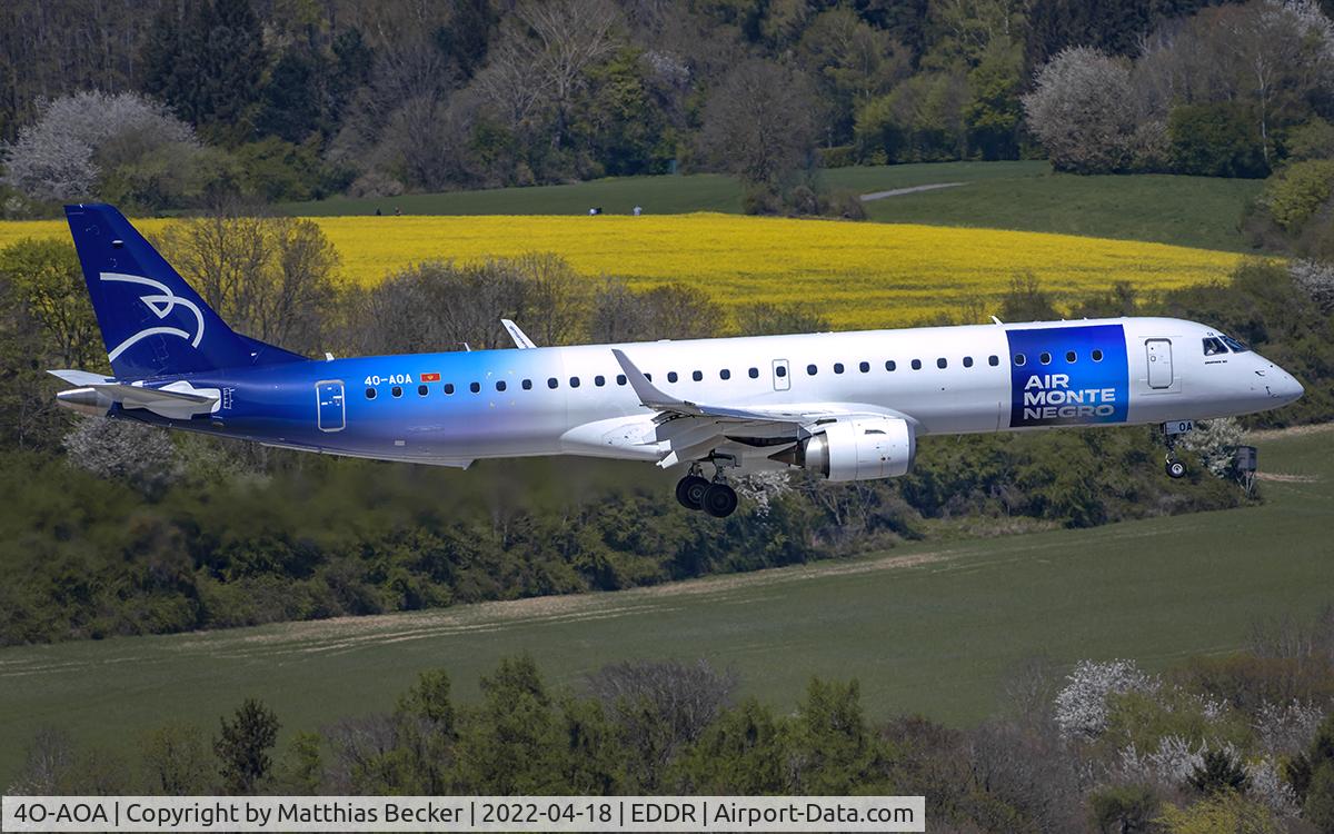 4O-AOA, 2008 Embraer 195LR (ERJ-190-200LR) C/N 19000180, 4O-AOA