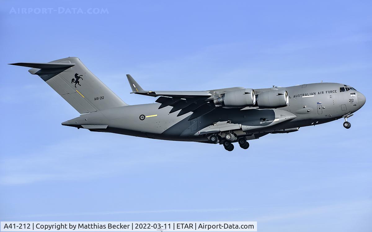 A41-212, 2015 Boeing C-17A Globemaster III C/N F-270/AUS-7, A41-212