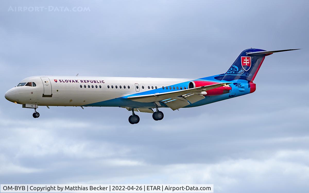 OM-BYB, 1992 Fokker 100 (F-28-0100) C/N 11403, OM-BYB