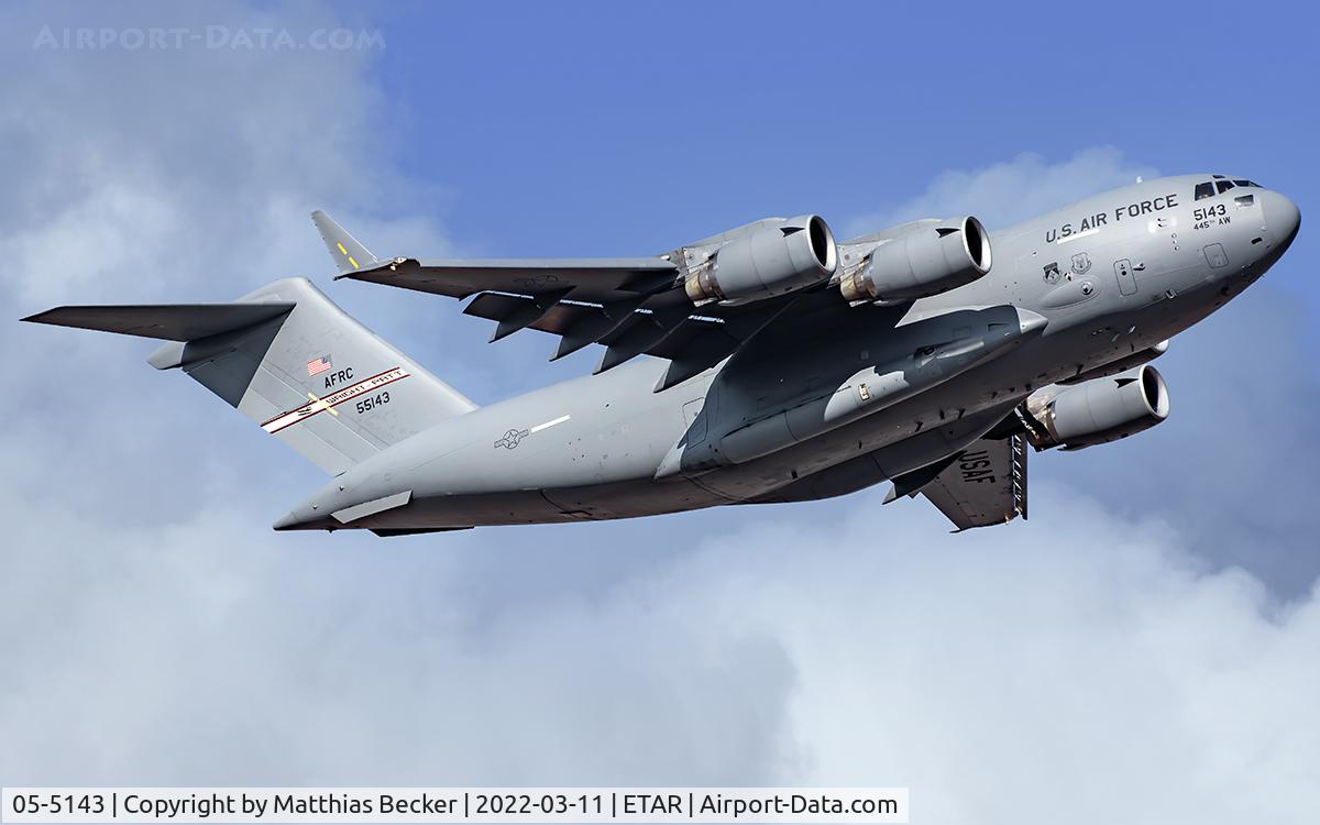 05-5143, 2005 Boeing C-17A Globemaster III C/N 50151/F150/P143, 05-5143