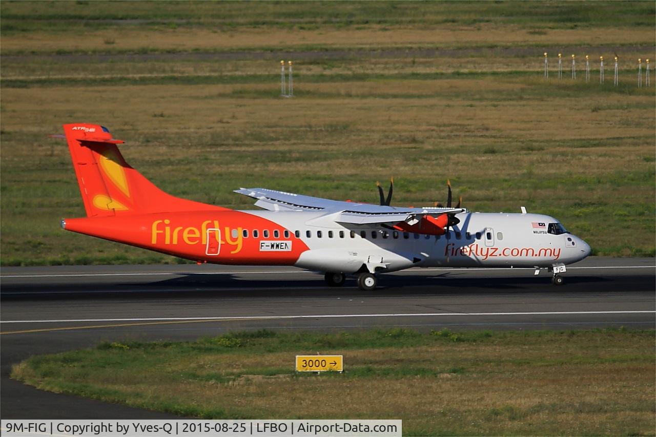 9M-FIG, 2015 ATR 72-600 C/N 1262, ATR 72-600 with provisional registration, Take off run rwy 14R, Toulouse-Blagnac airport (LFBO-TLS)