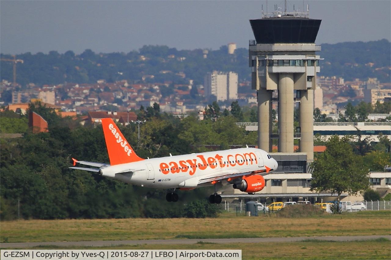 G-EZSM, 2003 Airbus A319-111 C/N 2062, Airbus A319-111, Landing rwy 14L,, Toulouse-Blagnac Airport (LFBO-TLS)