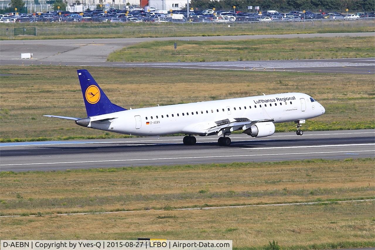 D-AEBN, 2012 Embraer 195LR (ERJ-190-200LR) C/N 19000532, Embraer 195LR, On final rwy 14R, Toulouse-Blagnac Airport (LFBO-TLS)