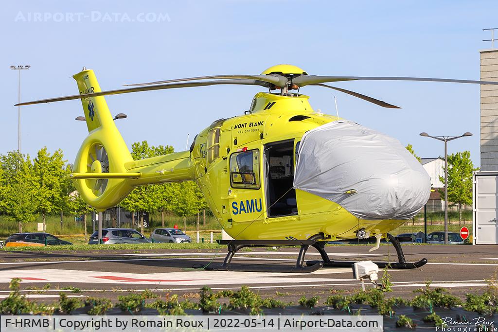 F-HRMB, 2021 Airbus Helicopters H-135 T3H C/N 2156, Parked at CH Nevers