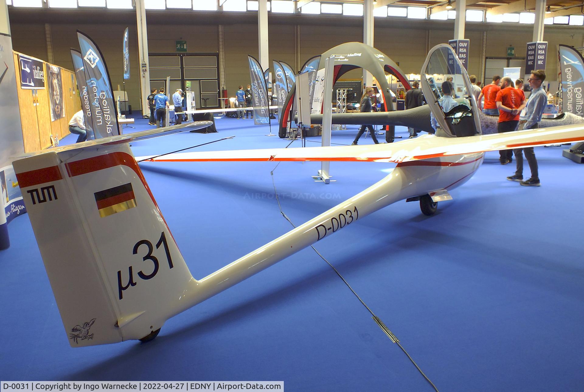 D-0031, 2017 Akaflieg München Mü 31 C/N 01, Akaflieg München Mü 31 at the AERO 2022, Friedrichshafen