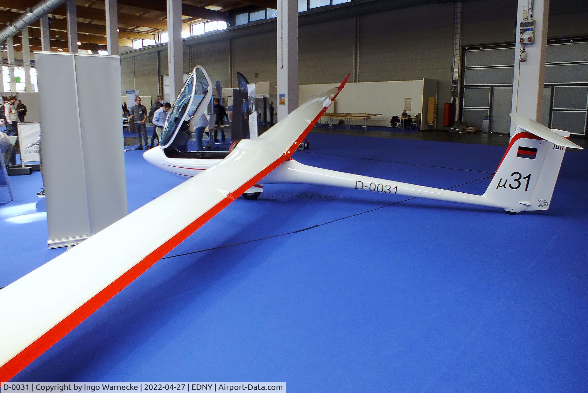 D-0031, 2017 Akaflieg München Mü 31 C/N 01, Akaflieg München Mü 31 at the AERO 2022, Friedrichshafen
