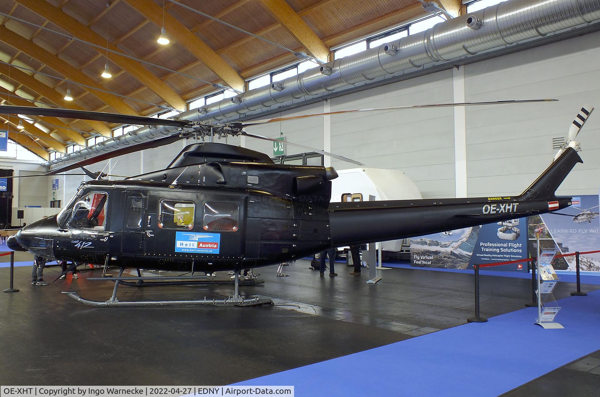 OE-XHT, Bell 412 C/N 33019, Bell 412 of Heli-Austria at the AERO 2022, Friedrichshafen