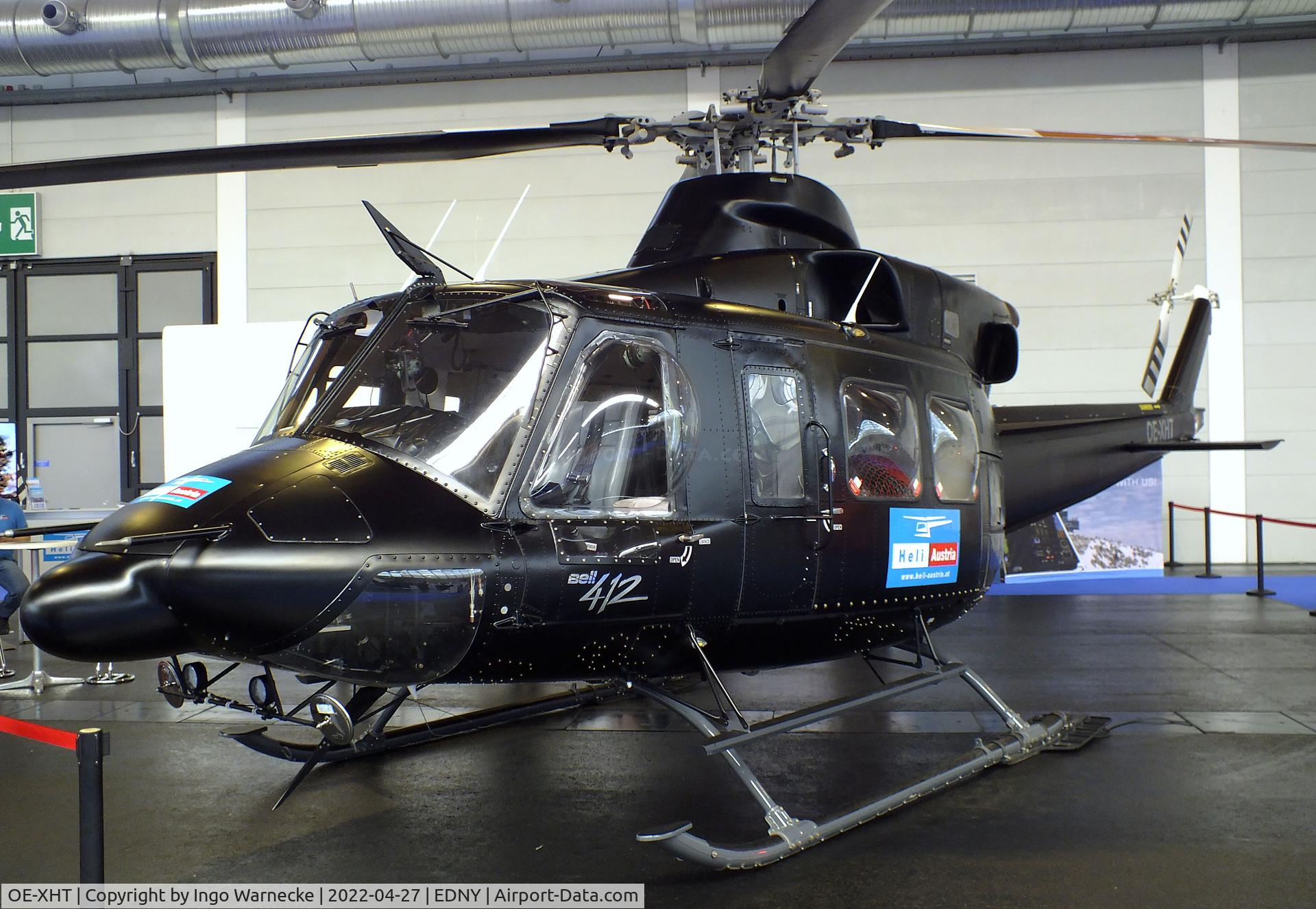 OE-XHT, Bell 412 C/N 33019, Bell 412 of Heli-Austria at the AERO 2022, Friedrichshafen