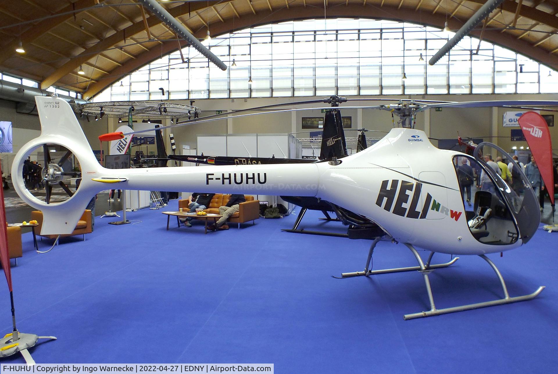 F-HUHU, Guimbal Cabri G2 C/N 1302, Guimbal Cabri G2 of Heli NRW at the AERO 2022, Friedrichshafen