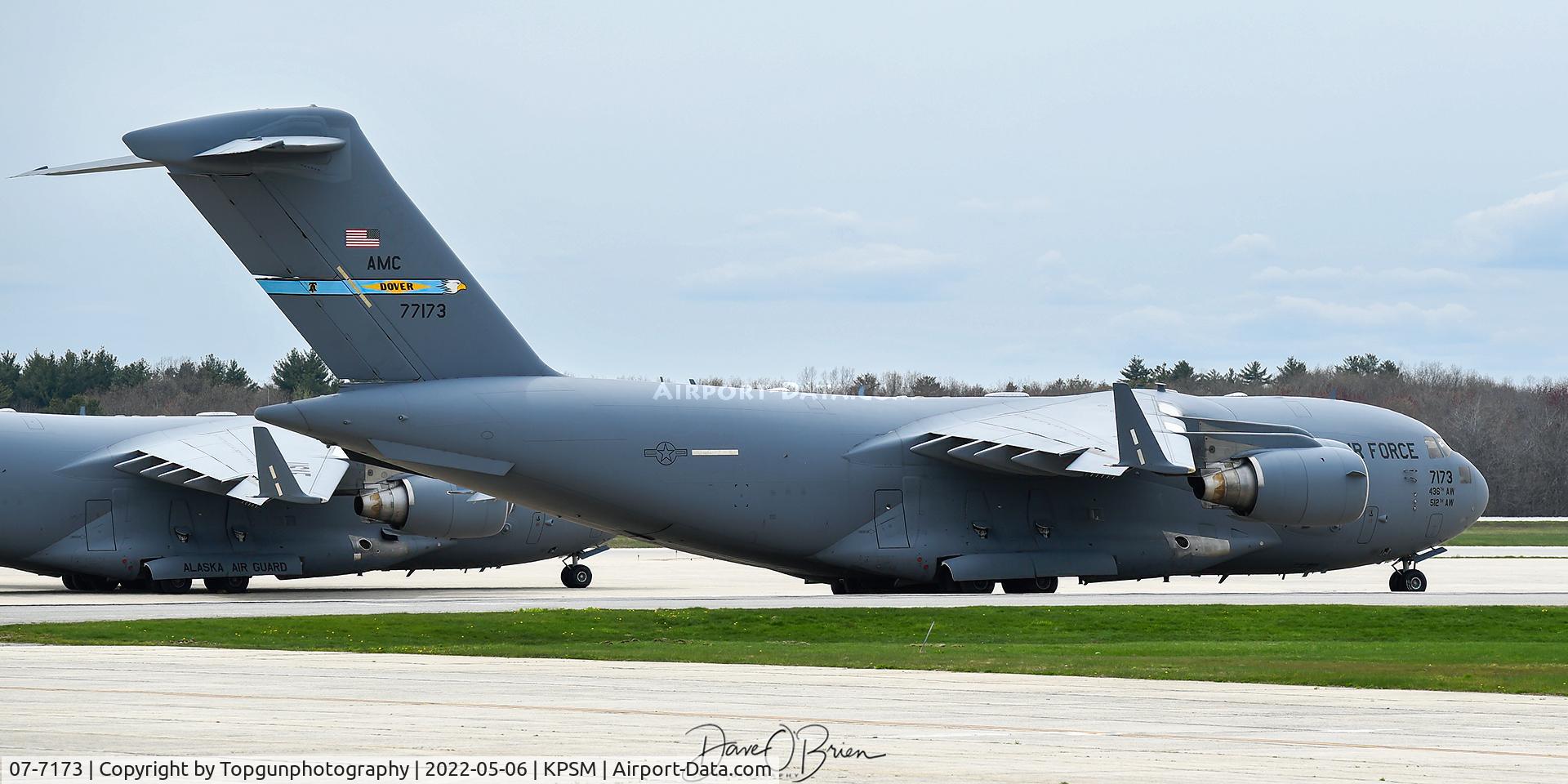 07-7173, 2007 Boeing C-17A Globemaster III C/N P-173, overnight visitor stopover