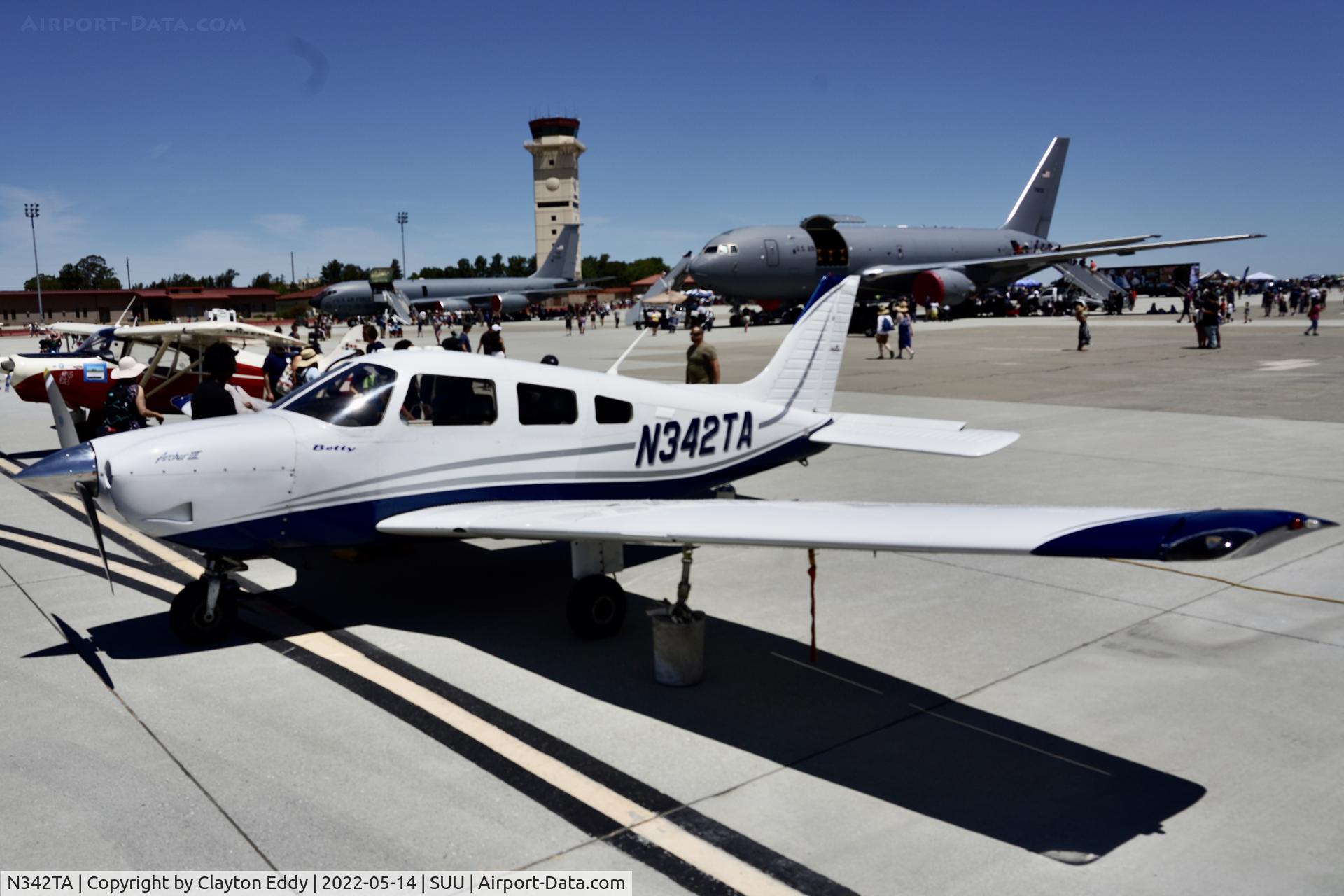 N342TA, 2006 Piper PA-28-181 C/N 2843645, Travis AFB airshow 2022.