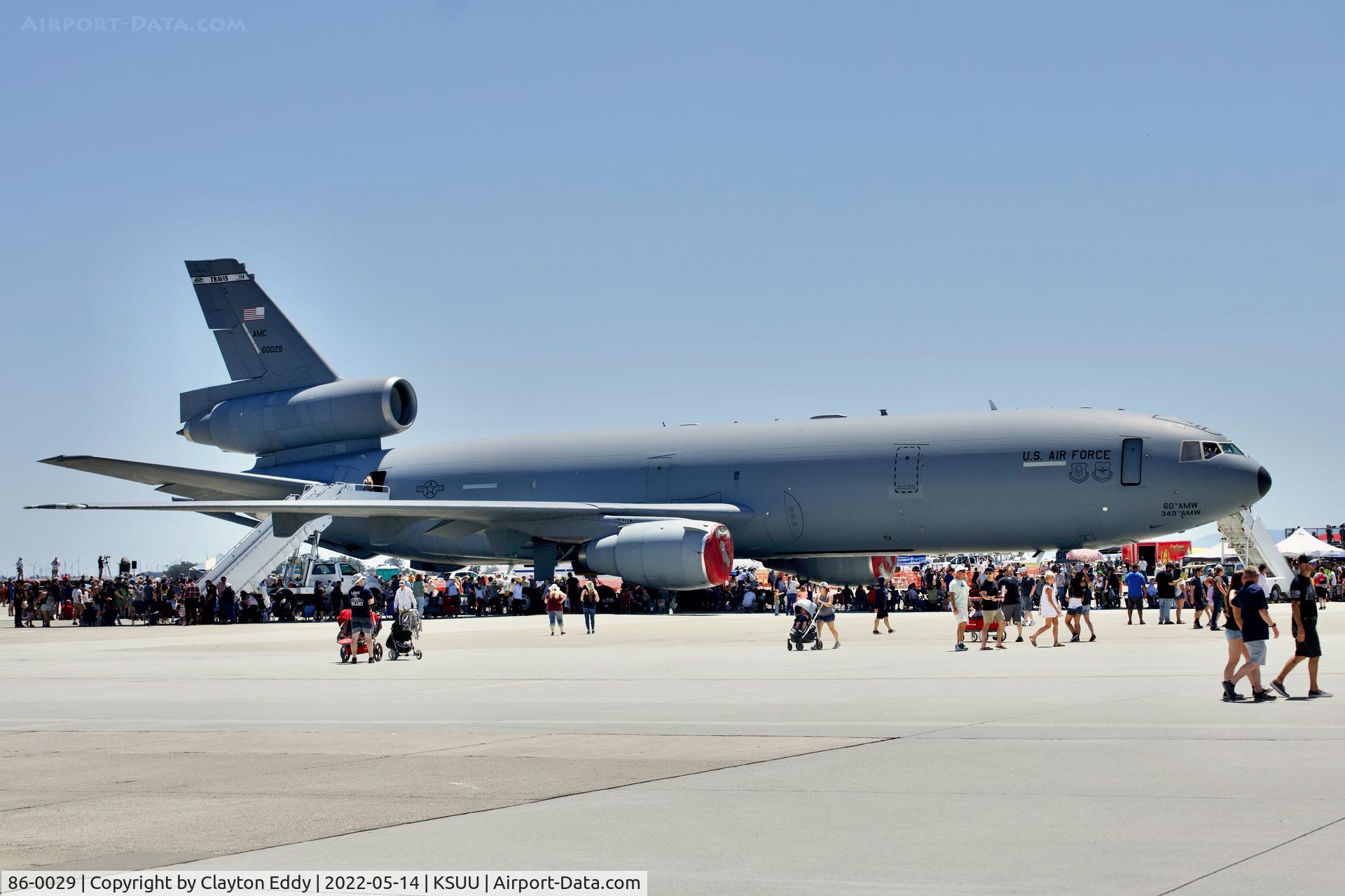 86-0029, 1986 McDonnell Douglas KC-10A Extender C/N 48242, Travis AFB airshow 2022.