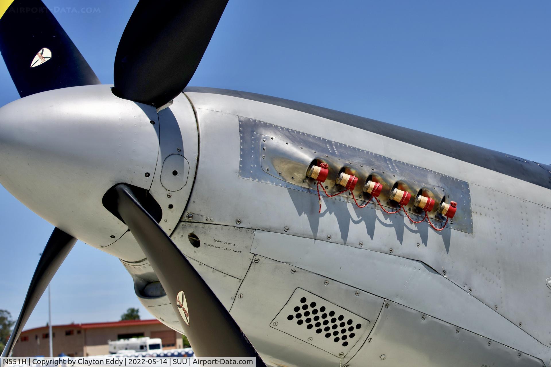 N551H, 1944 North American F-51-H-5-NA C/N 44-64314, Travis AFB airshow 2022.