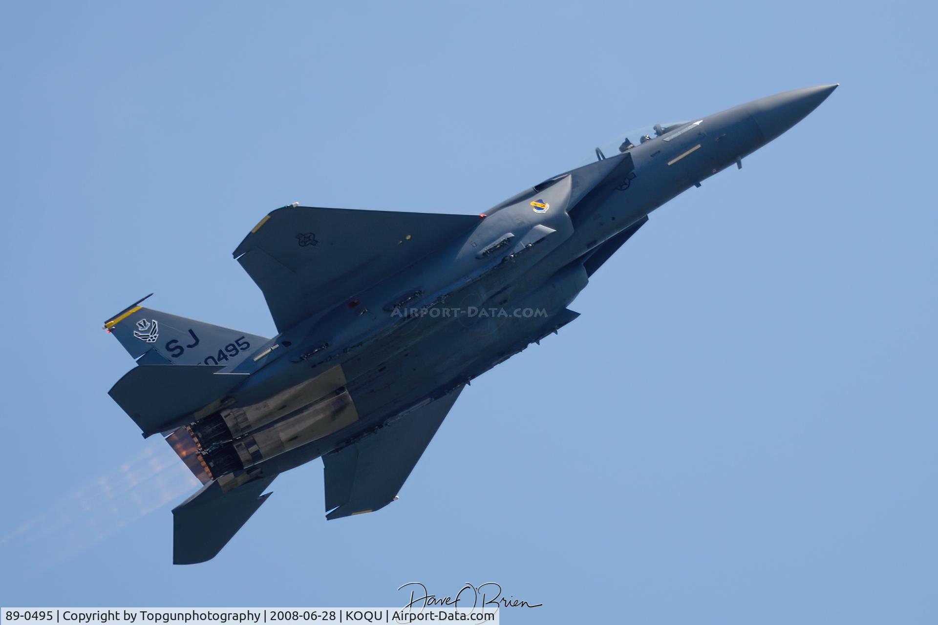89-0495, 1989 McDonnell Douglas F-15E Strike Eagle C/N 1142/E117, Strike Eagle Demo launch