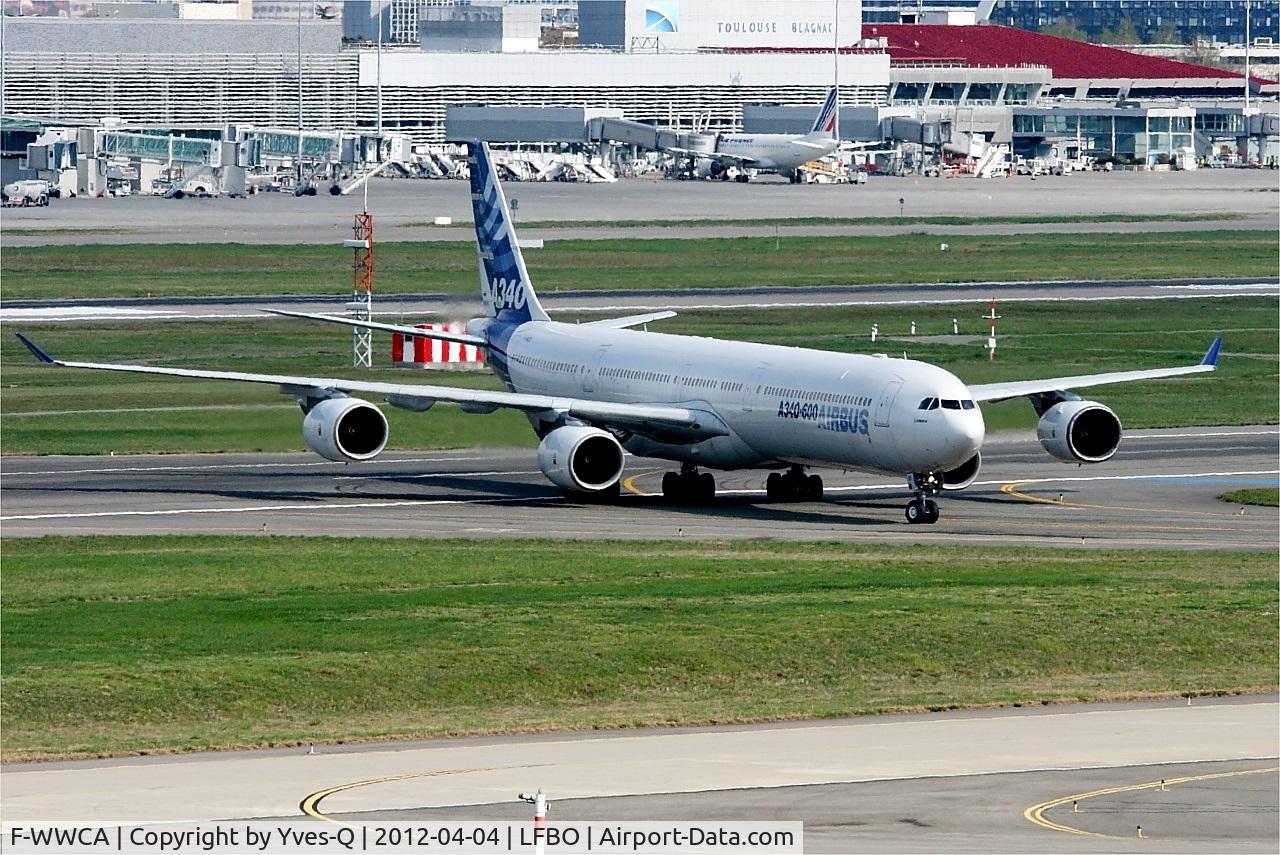 F-WWCA, 2001 Airbus A340-642 C/N 360, Airbus A340-642, Taxiing, Toulouse Blagnac Airport (LFBO-TLS)