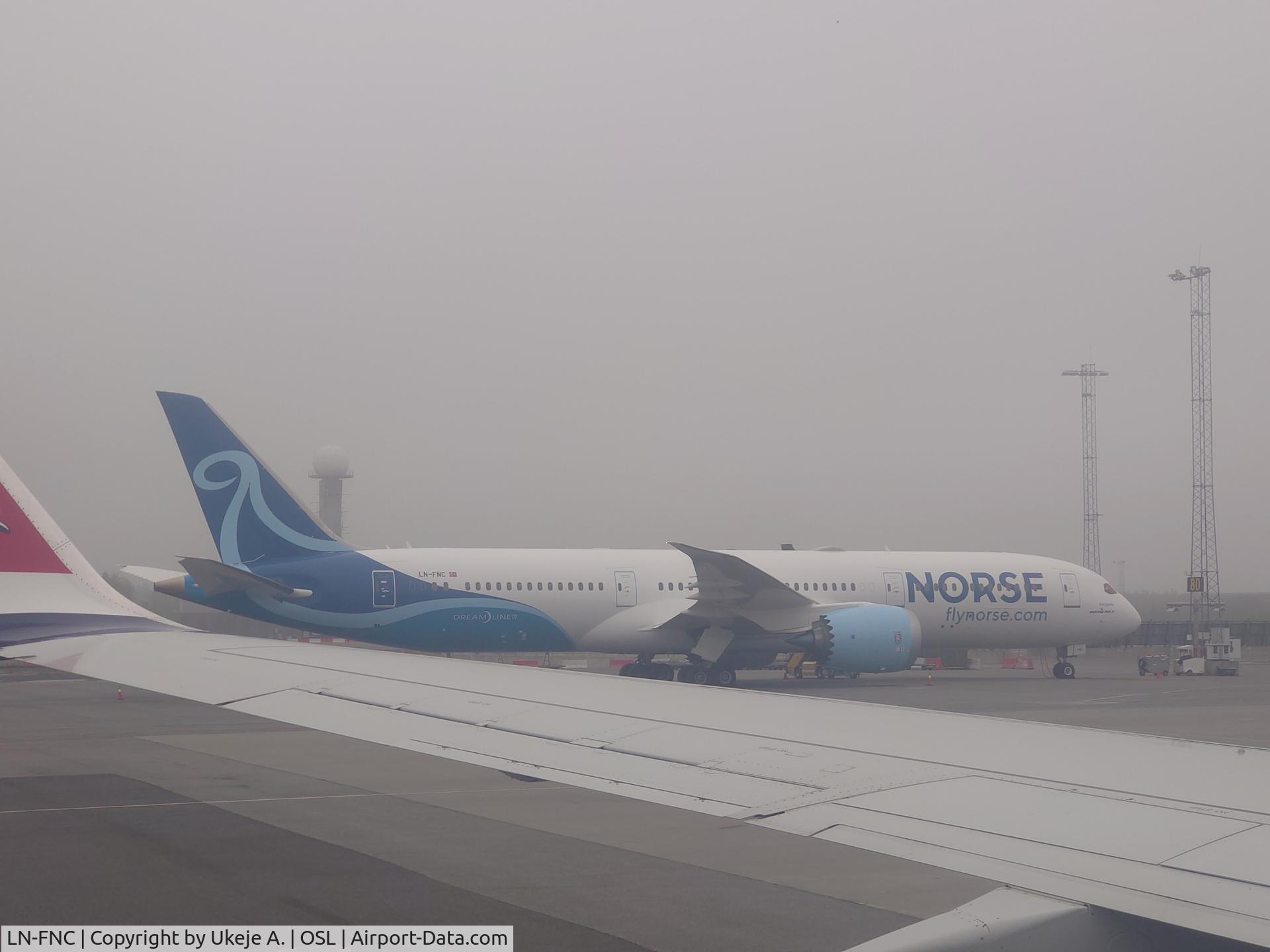 LN-FNC, 2018 Boeing 787-9 Dreamliner C/N 38790, Norse Atlantic spotted at OSL
