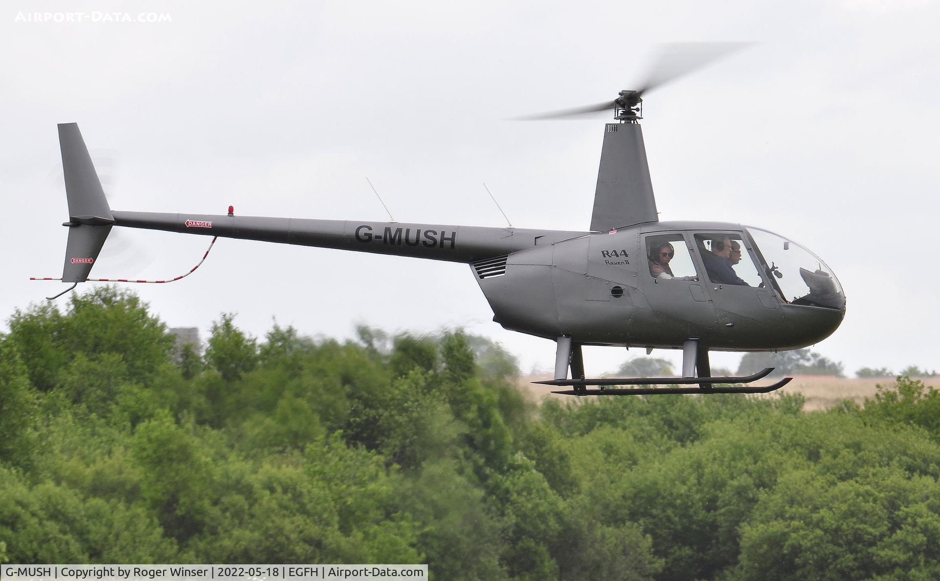 G-MUSH, 2004 Robinson R44 II C/N 10278, Resident helicopter.