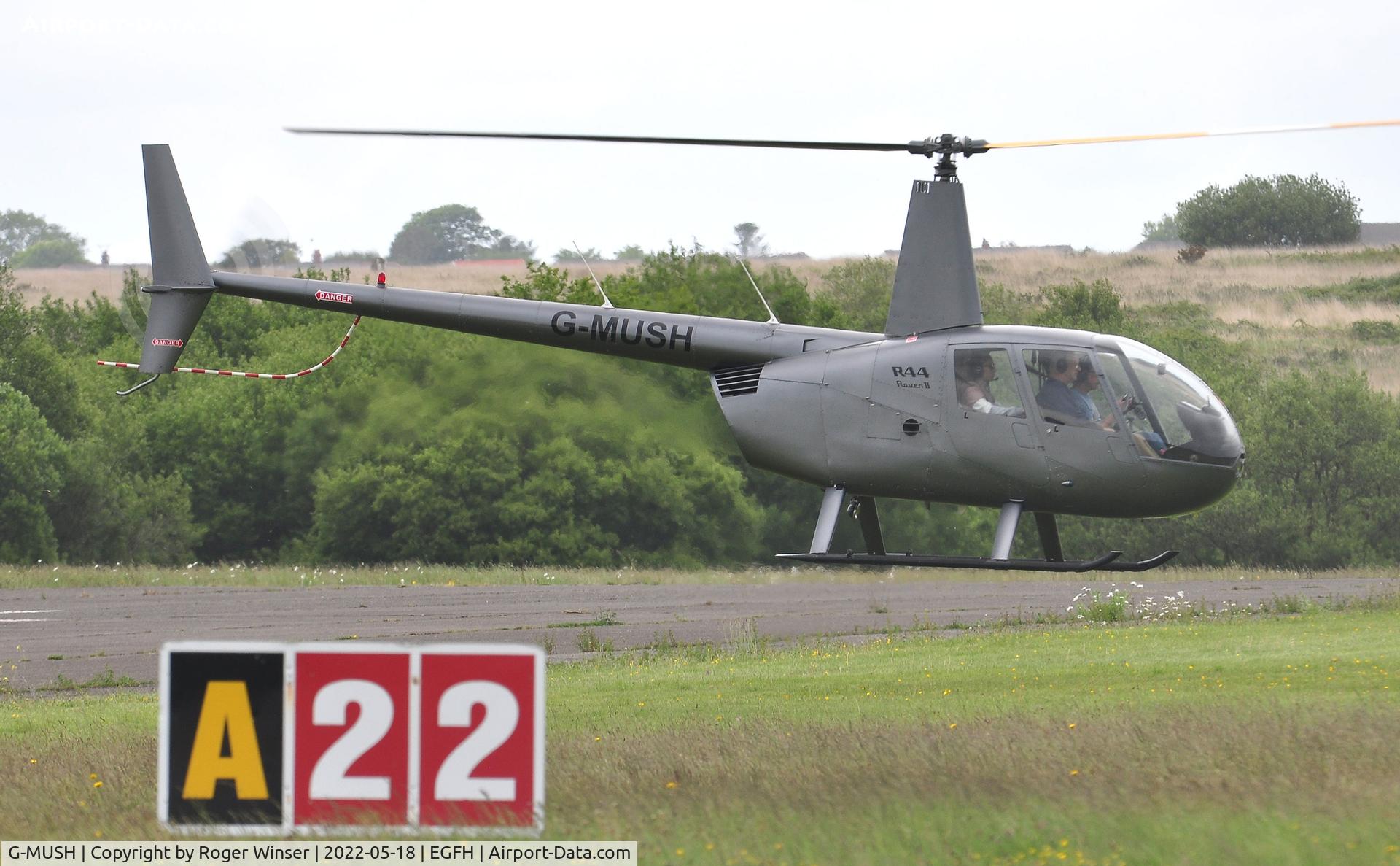 G-MUSH, 2004 Robinson R44 II C/N 10278, Resident helicopter.
