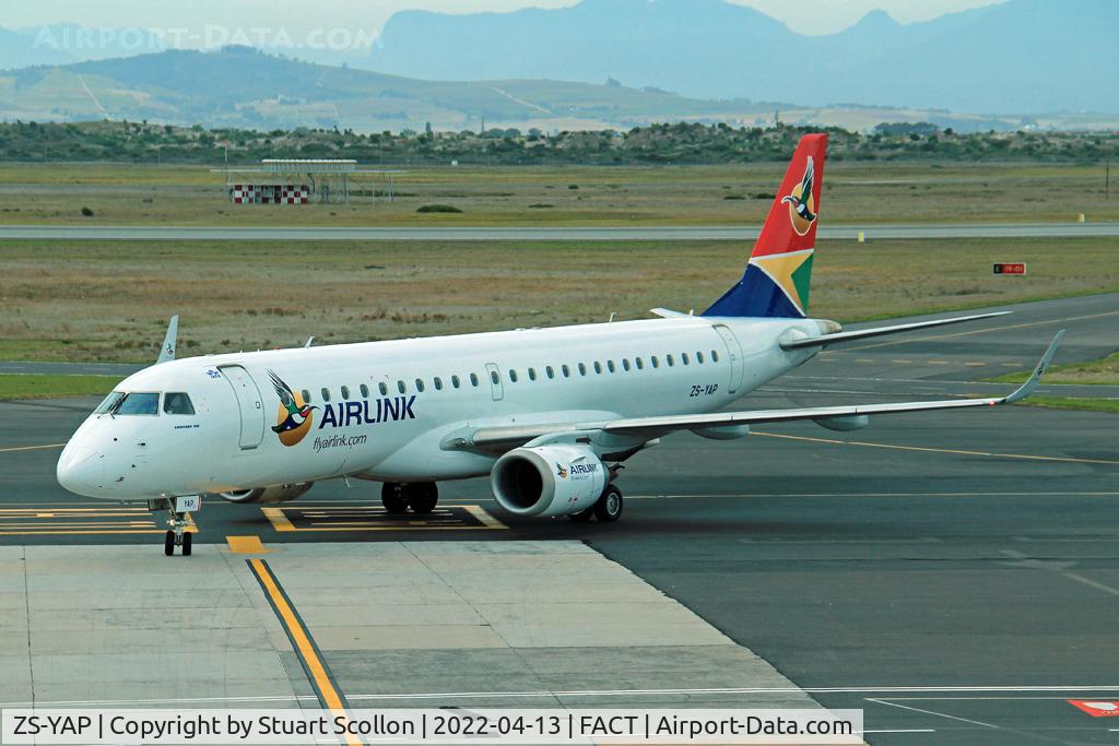 ZS-YAP, 2008 Embraer 190AR (ERJ-190-100IGW) C/N 19000162, Airlink