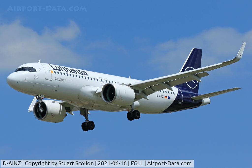 D-AINZ, 2020 Airbus A320-271N C/N 9442, Lufthansa