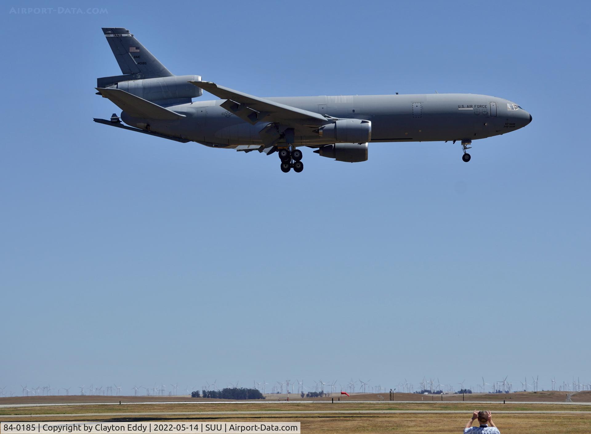 84-0185, 1984 McDonnell Douglas KC-10A Extender C/N 48224, Travis AFB airport 2022.