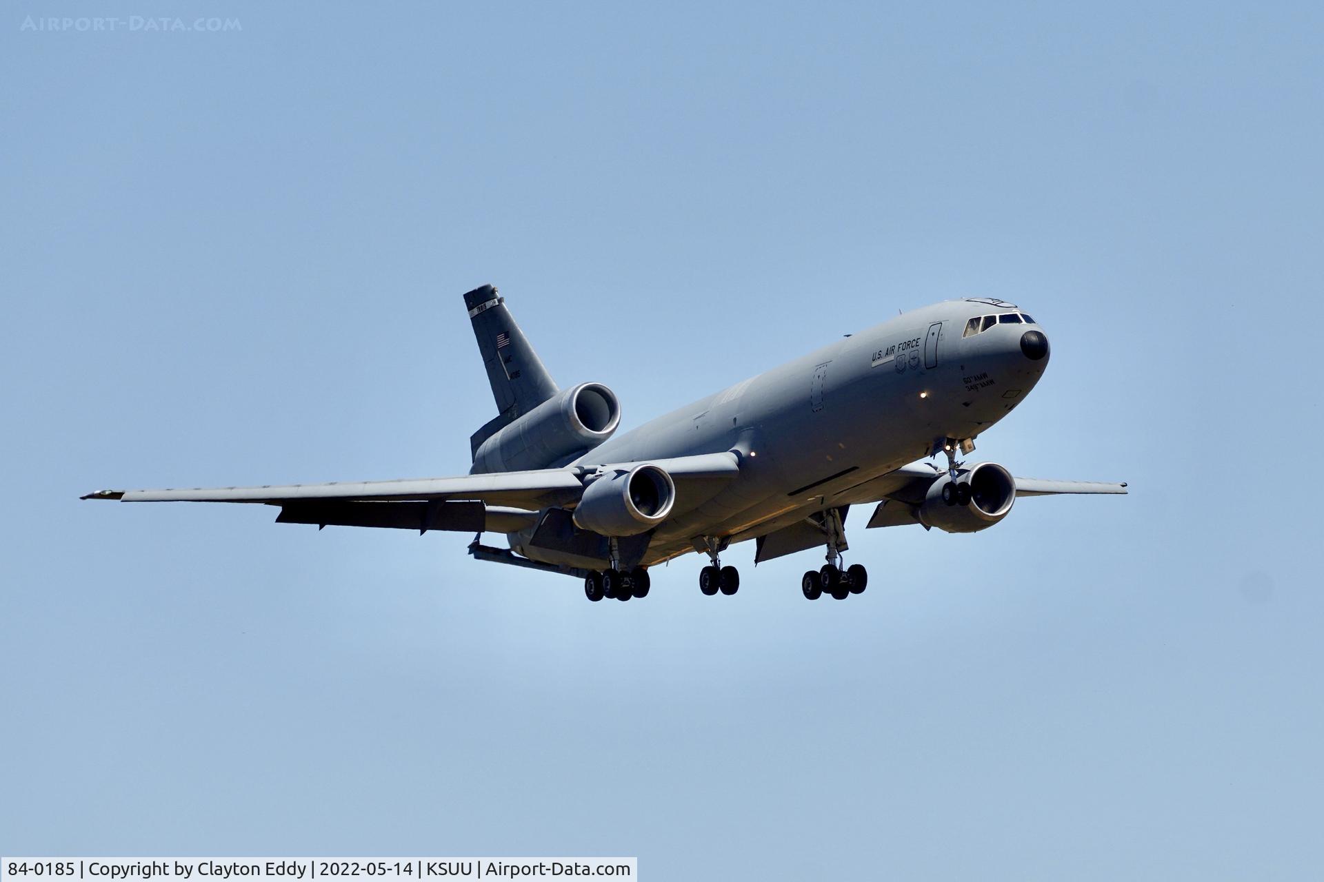 84-0185, 1984 McDonnell Douglas KC-10A Extender C/N 48224, Travis AFB airport 2022.