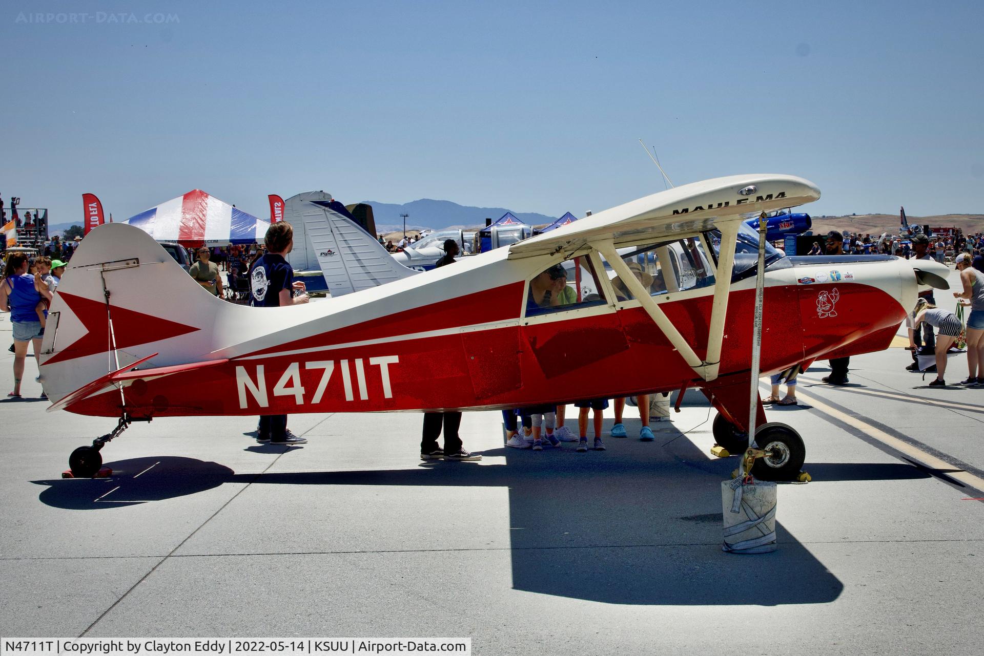 N4711T, 1963 Maule M-4 C/N 54, Travis AFB airshow 2022.