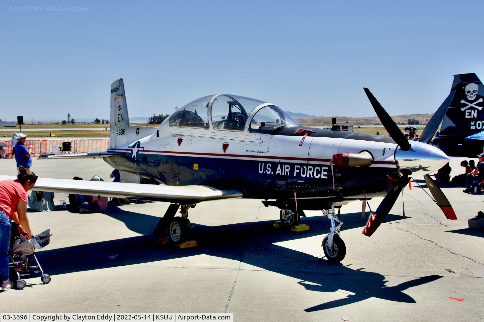 03-3696, 2006 Raytheon T-6A Texan II C/N PT-242, Travis AFB airshow 2022.