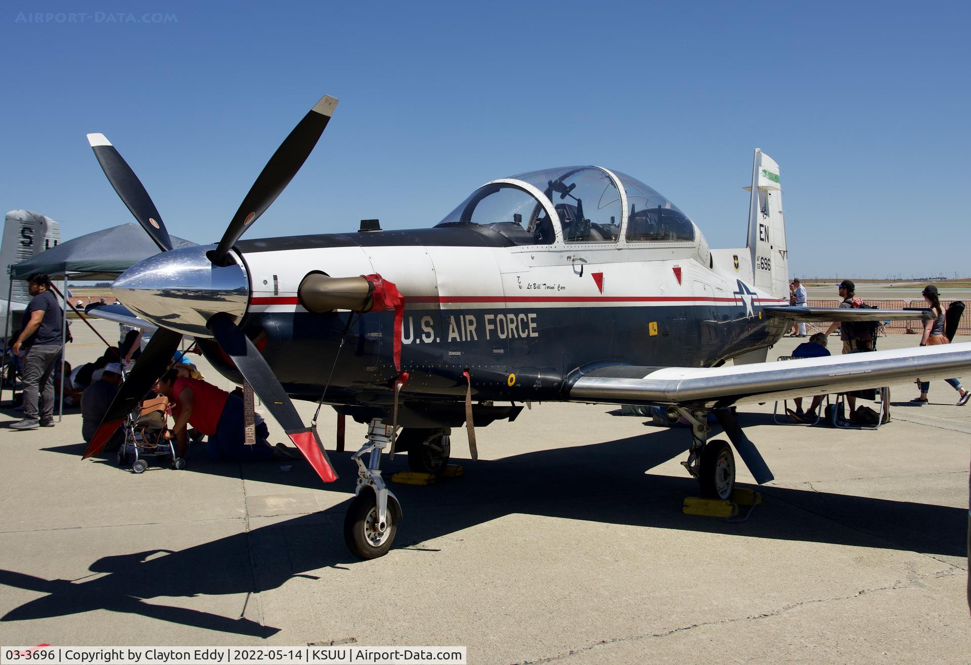 03-3696, 2006 Raytheon T-6A Texan II C/N PT-242, Travis AFB airshow 2022.
