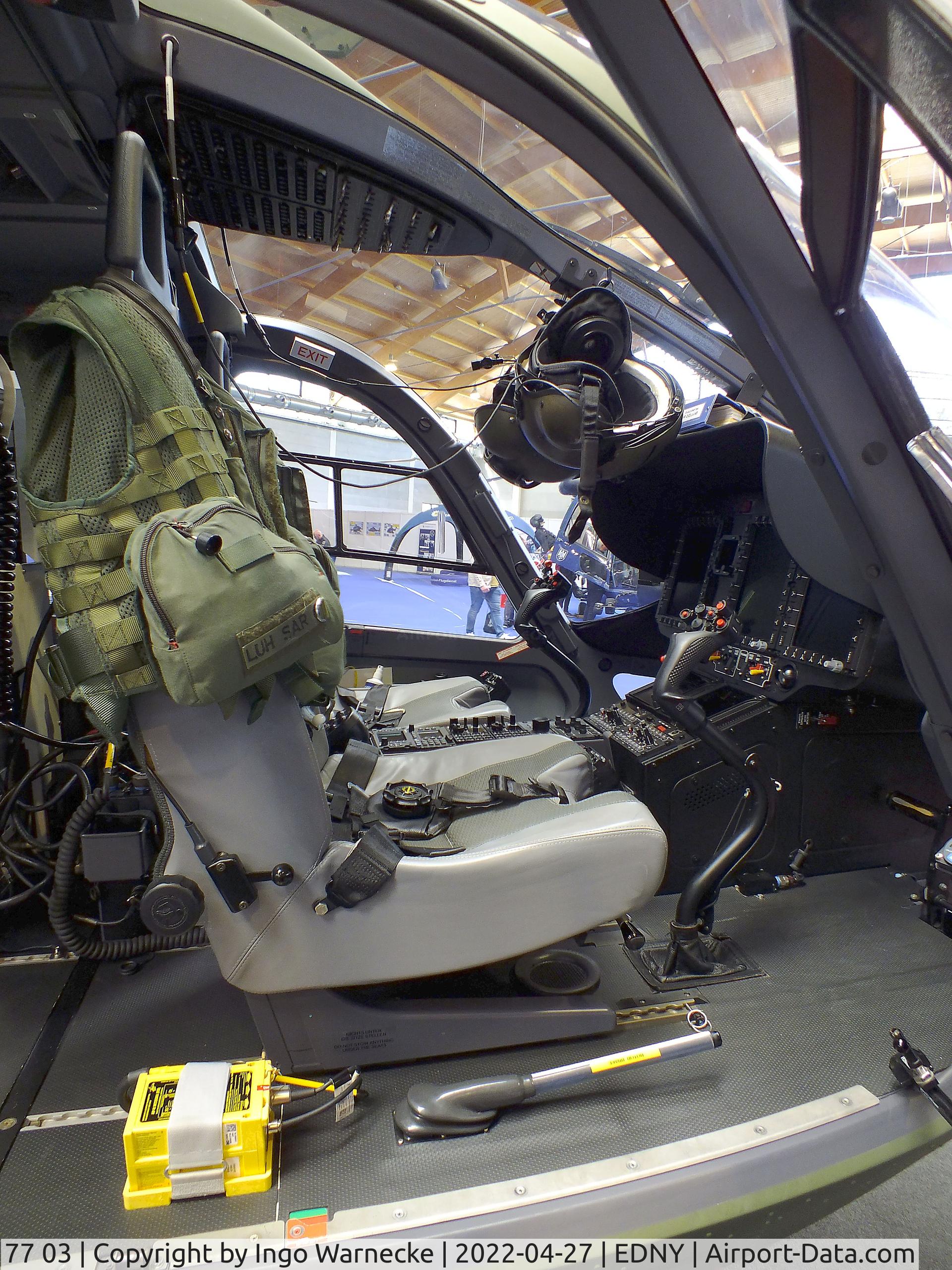 77 03, 2022 Airbus Helicopters H-145M C/N 20308, Airbus Helicopters H145M of Heeresflieger (German army aviation) at the AERO 2022, Friedrichshafen #c