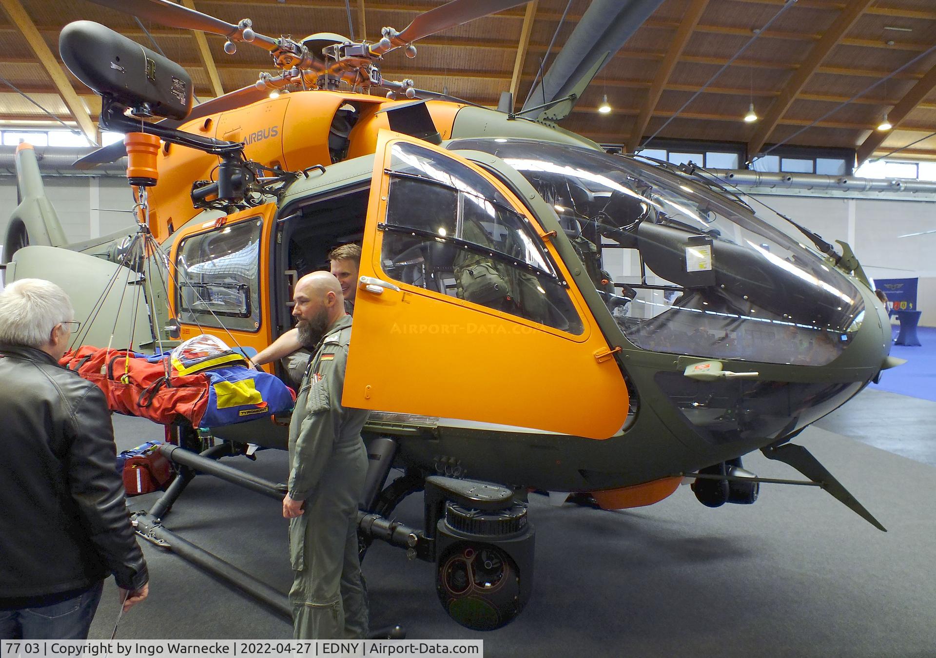 77 03, 2022 Airbus Helicopters H-145M C/N 20308, Airbus Helicopters H145M of Heeresflieger (German army aviation) at the AERO 2022, Friedrichshafen