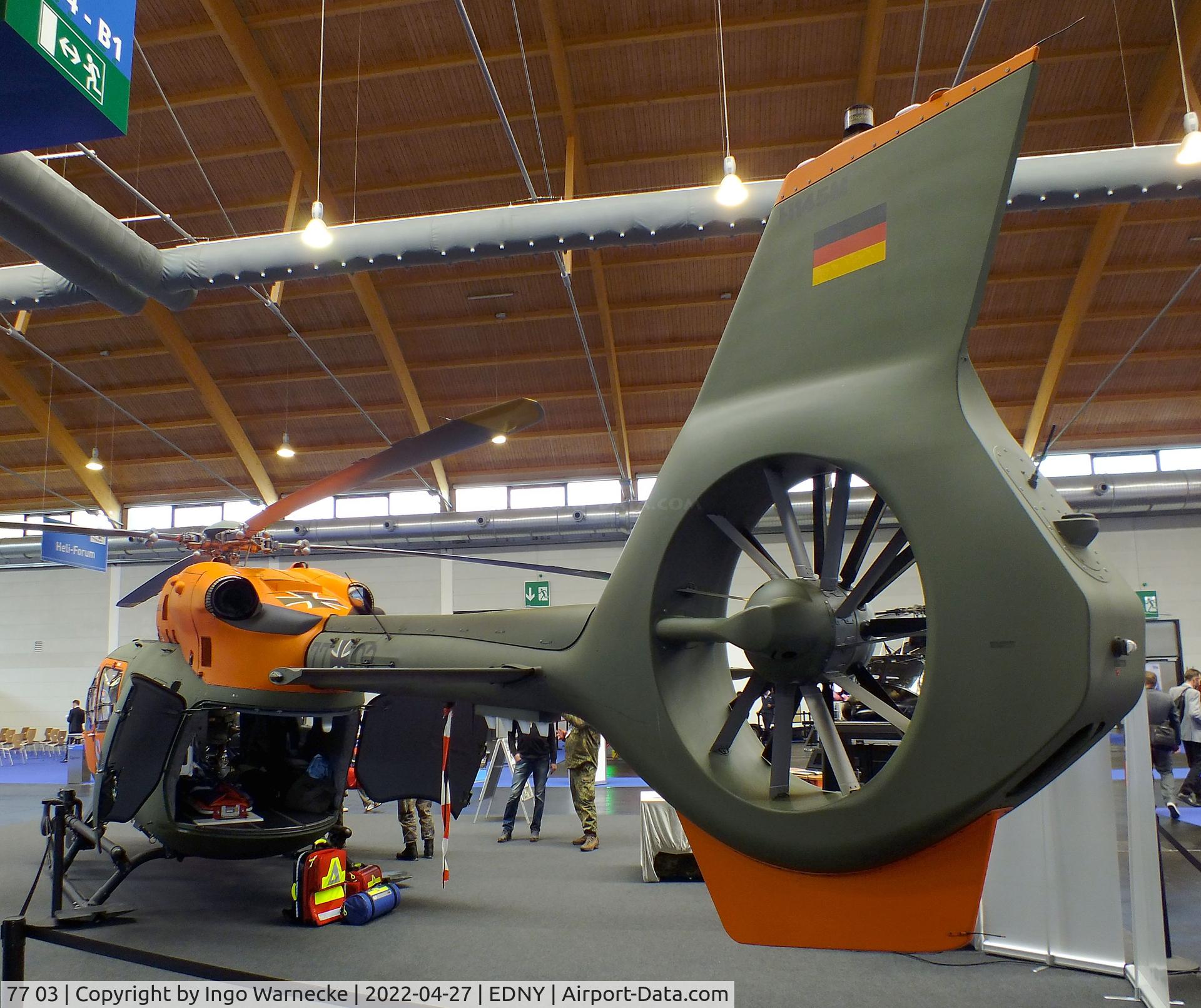 77 03, 2022 Airbus Helicopters H-145M C/N 20308, Airbus Helicopters H145M of Heeresflieger (German army aviation) at the AERO 2022, Friedrichshafen