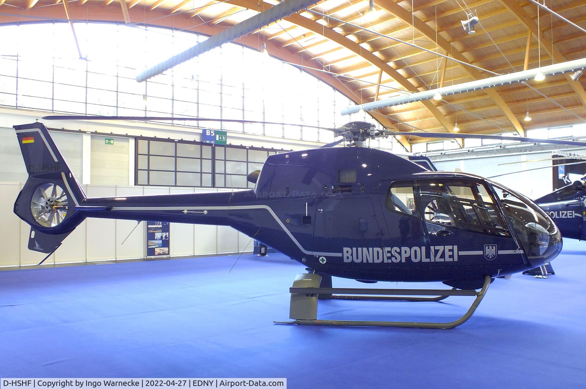 D-HSHF, 2008 Eurocopter EC-120B Colibri C/N 1556, Eurocopter EC120B Colibri of the Bundespolizei (german federal police) at the AERO 2022, Friedrichshafen