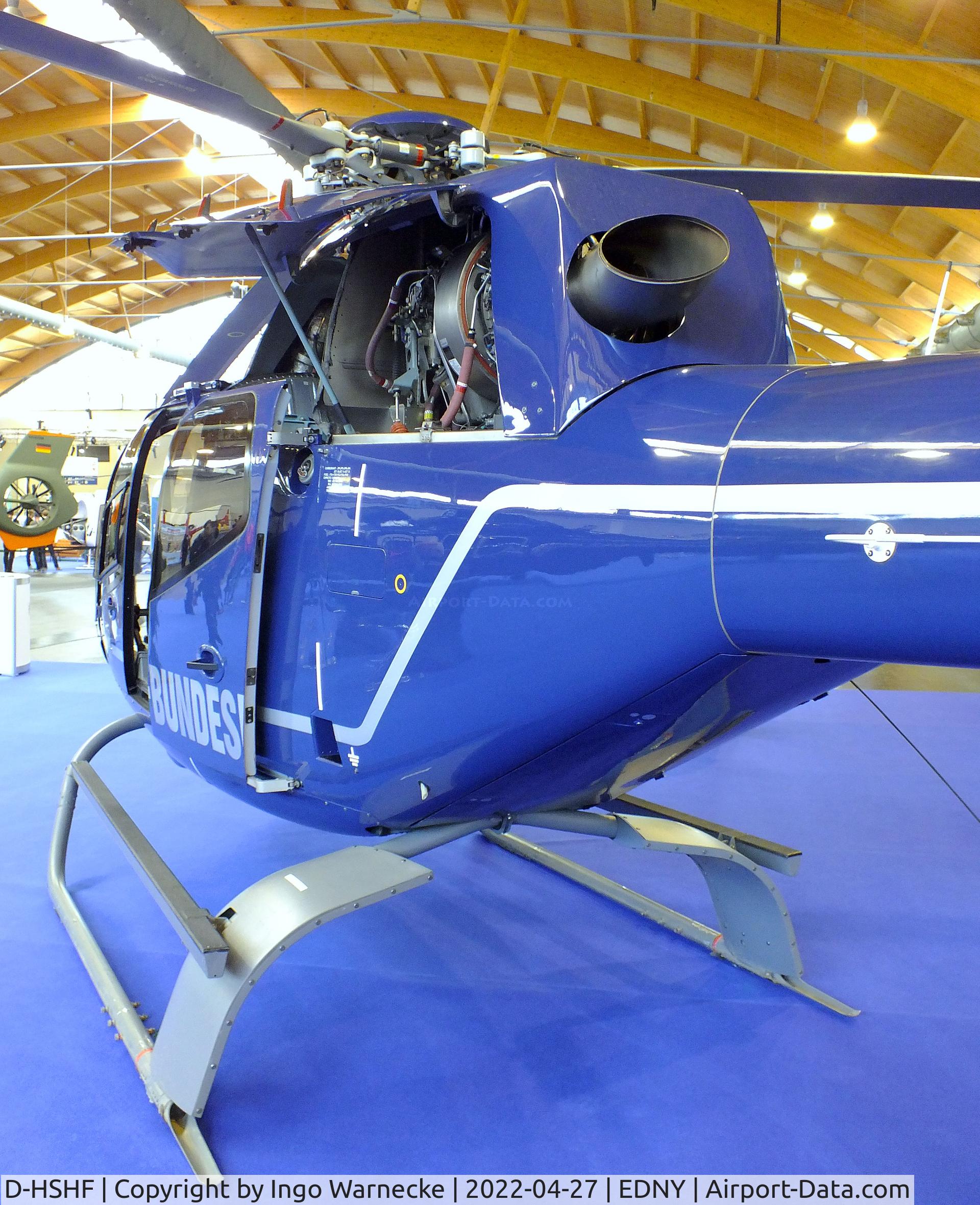 D-HSHF, 2008 Eurocopter EC-120B Colibri C/N 1556, Eurocopter EC120B Colibri of the Bundespolizei (german federal police) at the AERO 2022, Friedrichshafen
